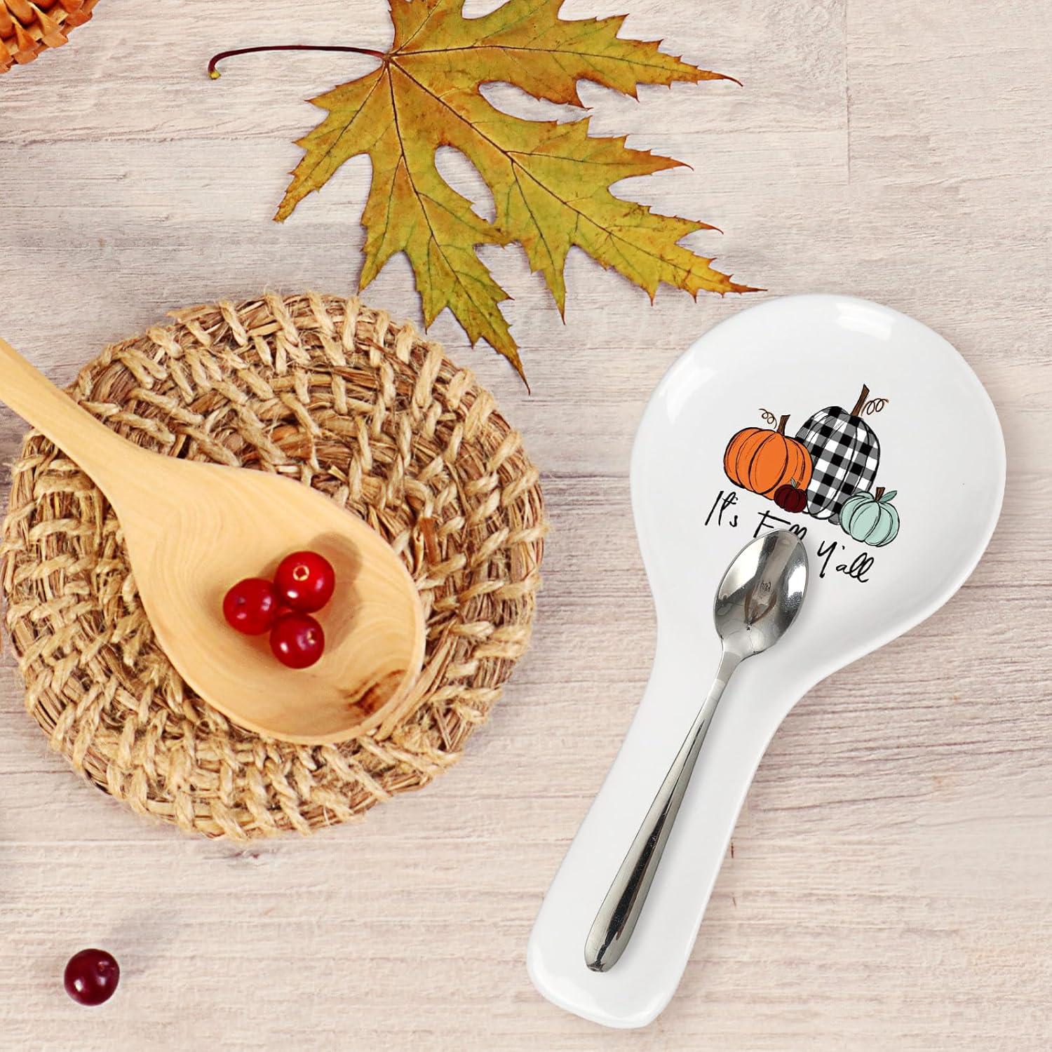 Soporte para Cucharas Otoñal Cerámica Whaline 23.9 cm