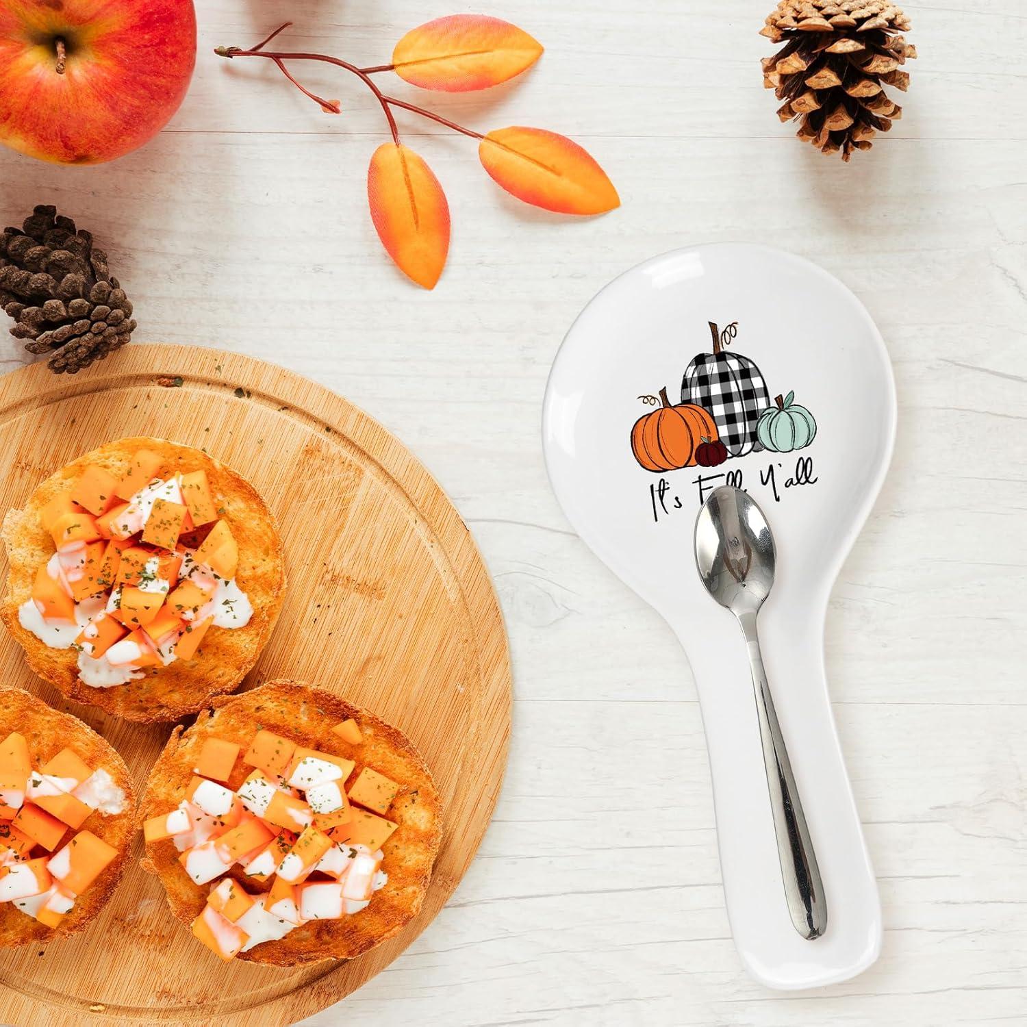 Soporte para Cucharas Otoñal Cerámica Whaline 23.9 cm