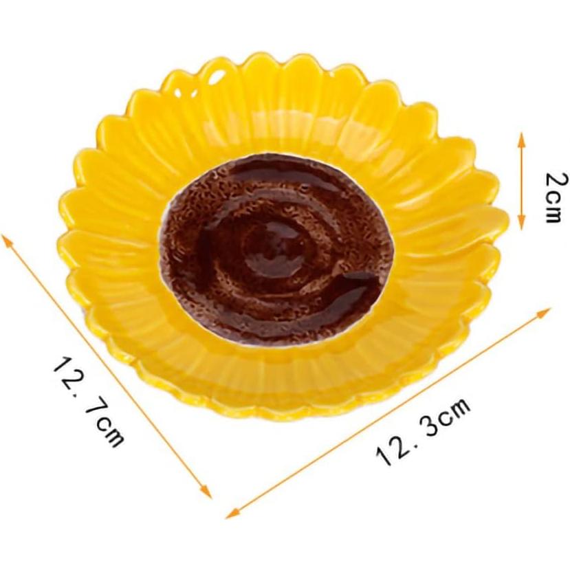 Soporte de Cuchara Cerámica Girasol WAIT FLY 12.4x12.2cm