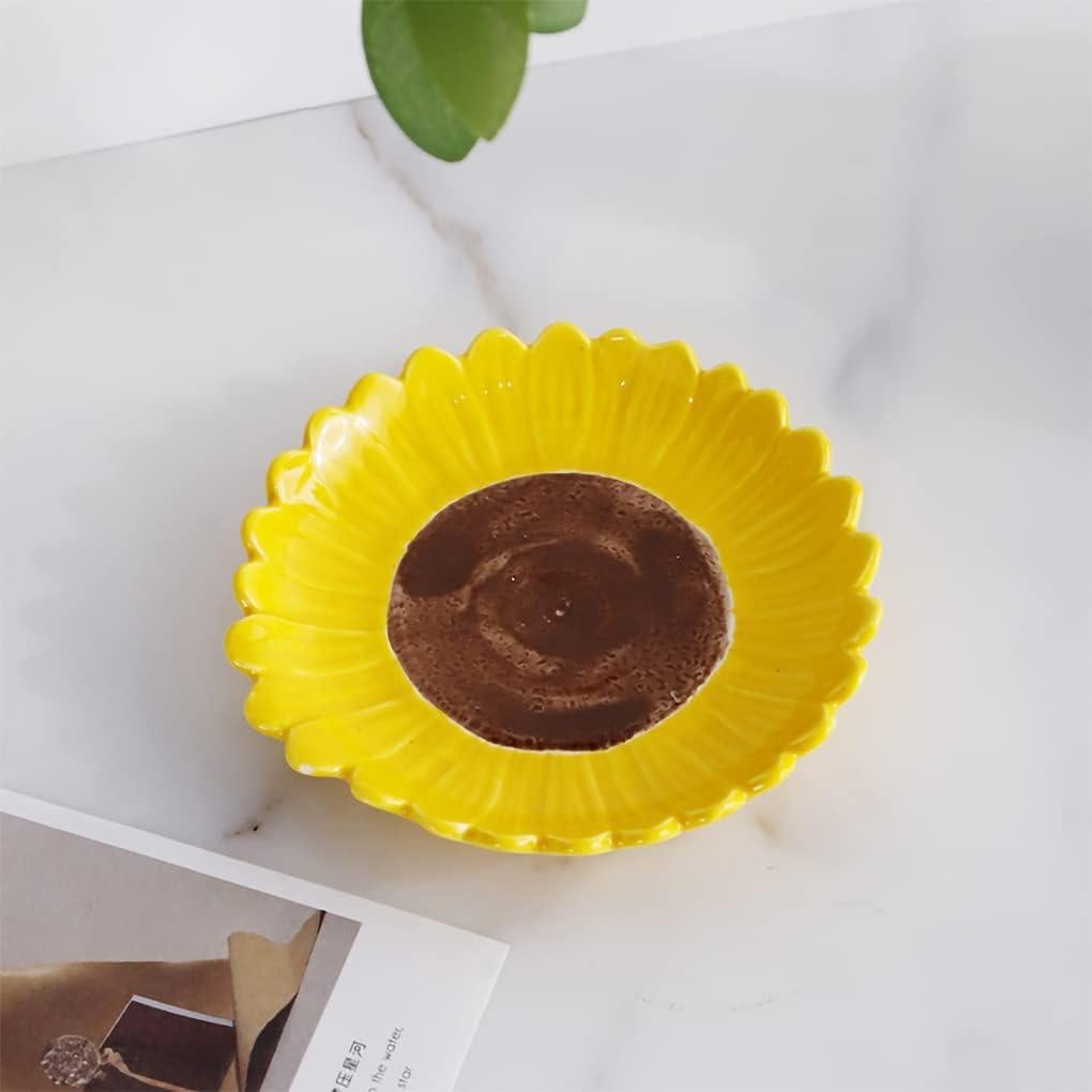 Soporte de Cuchara Cerámica Girasol WAIT FLY 12.4x12.2cm