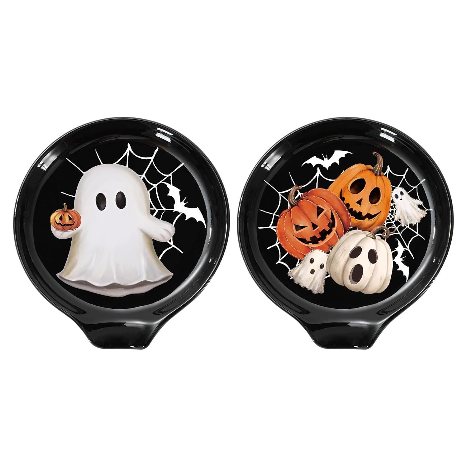 Soporte para Cucharas Halloween 2 Pcs Cerámica JarThenaAMCS