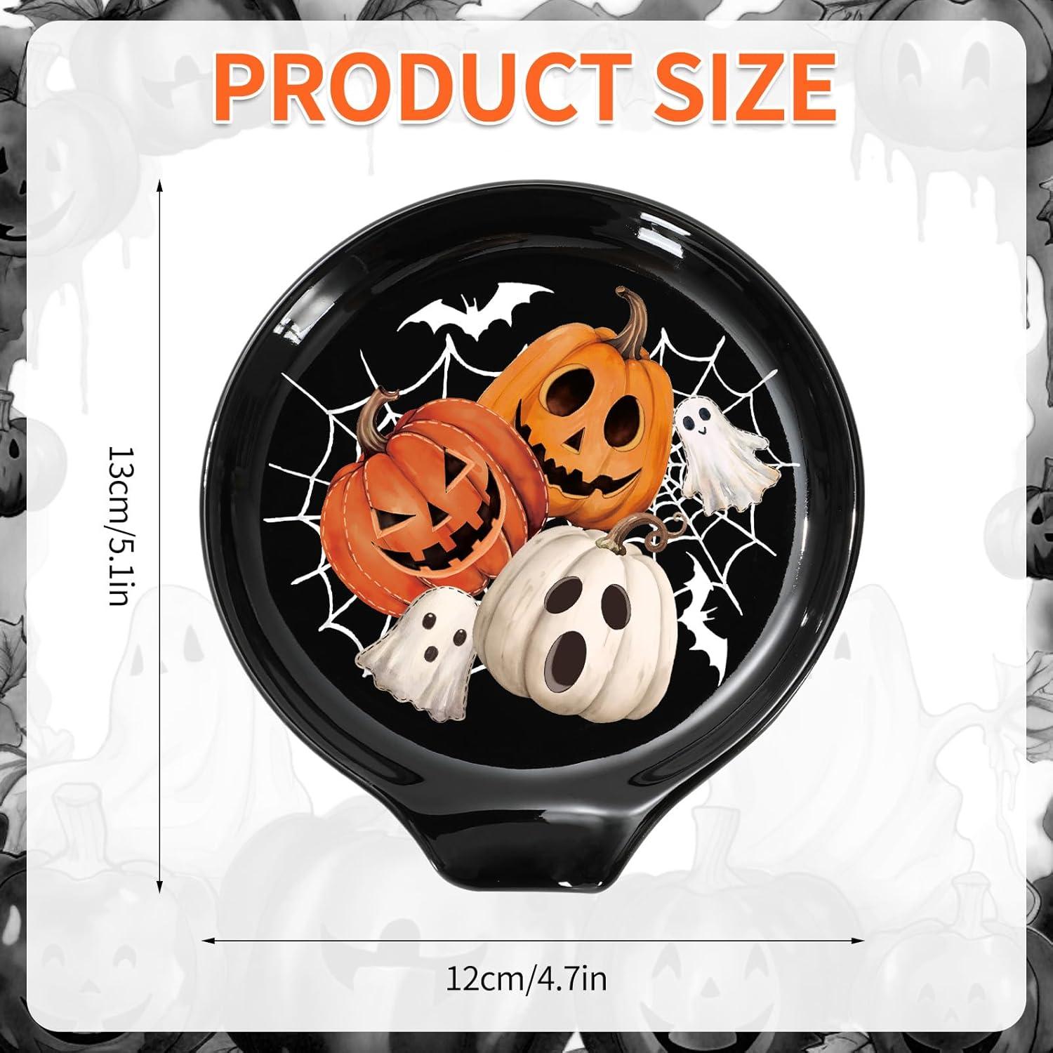 Soporte para Cucharas Halloween 2 Pcs Cerámica JarThenaAMCS