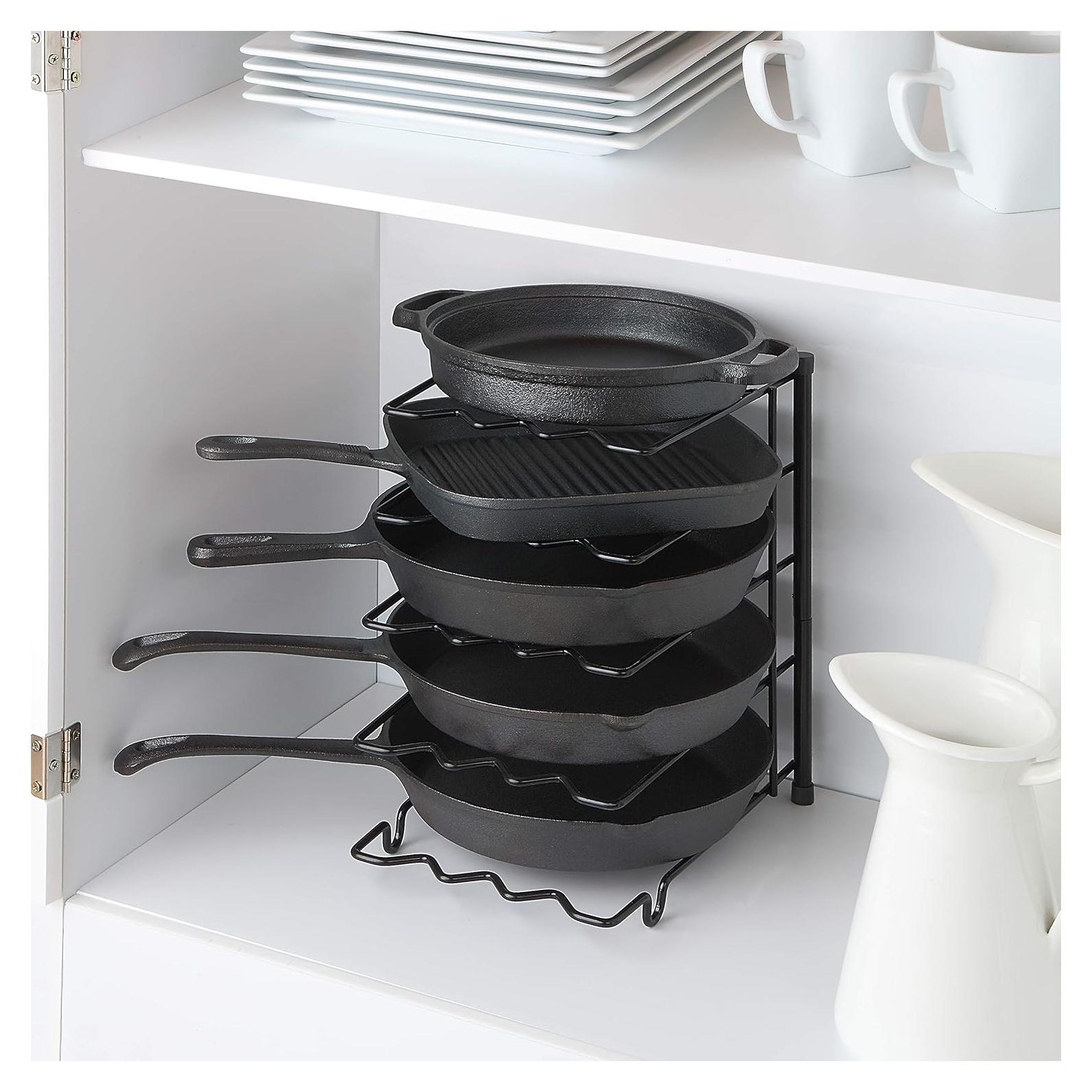 Estante Organizador de Cocina SunnyPoint Metal 23.5x26.4x33.7cm Negro
