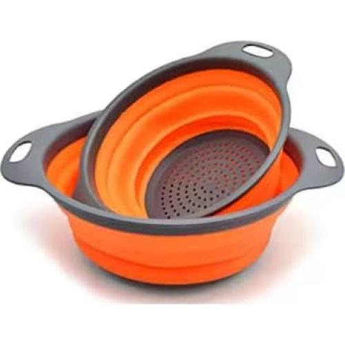 Juego de Coladores Plegables de Silicona Genérico - 2 Unidades