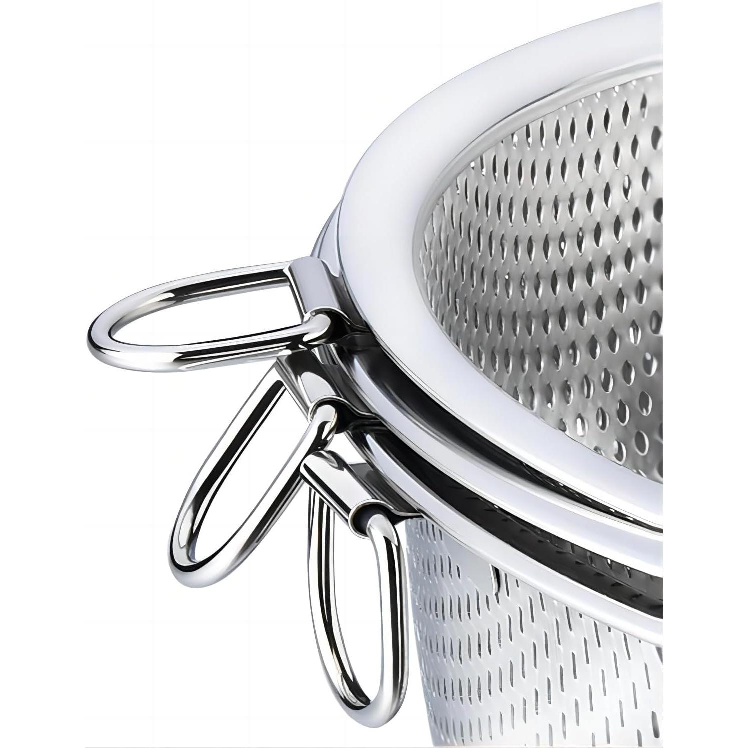 Colador de Acero Inoxidable GREATLINK 19.56 cm para Pasta y Verduras