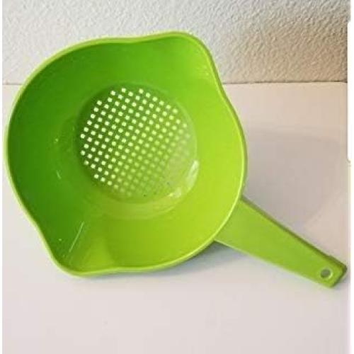 Colador Pequeño Tupperware Verde Lima 1 Cuartillo con Mango