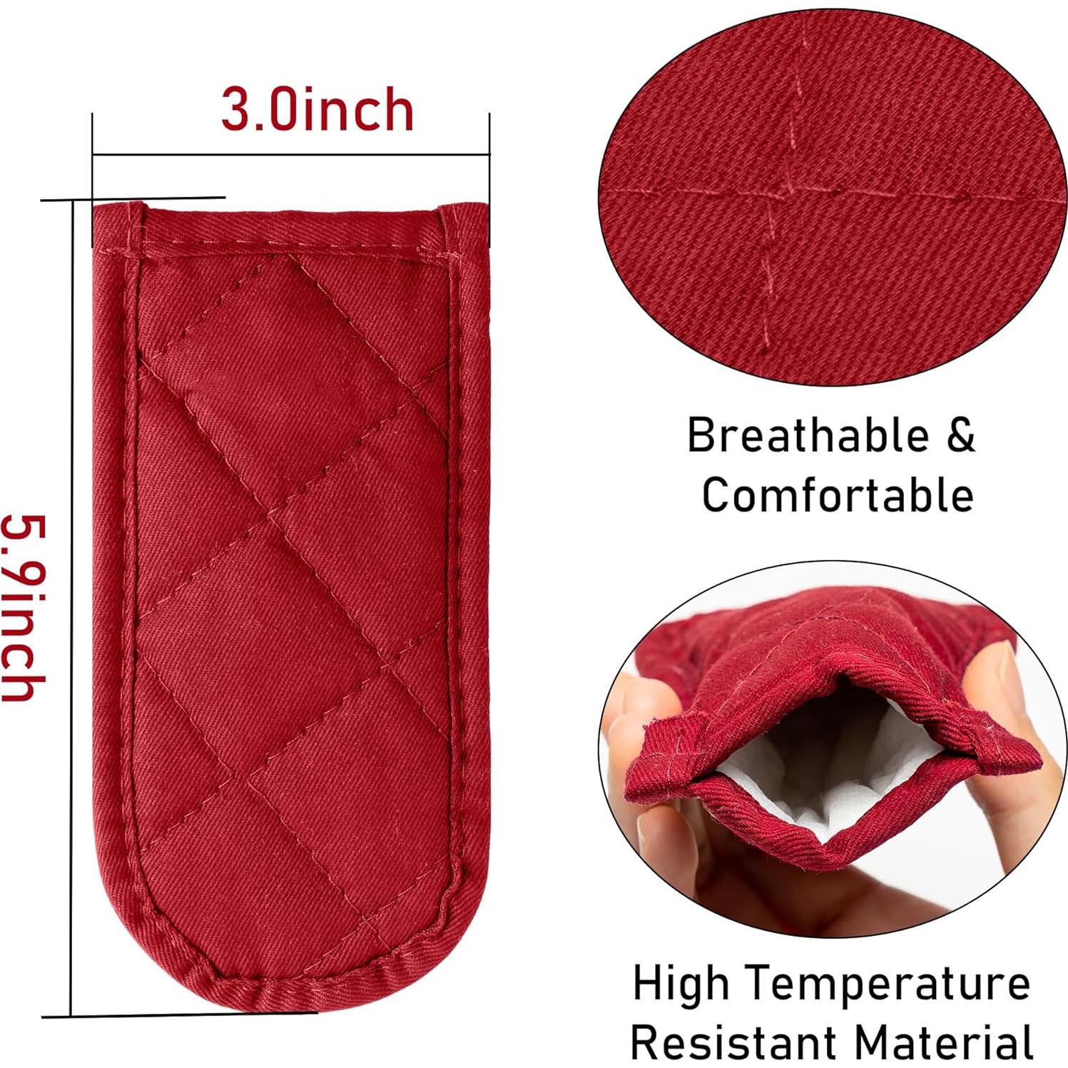 6 Fundas de Mango Caliente R CABALLO Algodón Resistentes al Calor