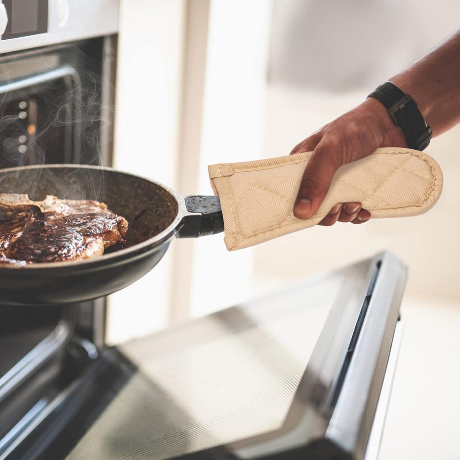 6 Fundas de Mango Caliente R CABALLO Algodón Resistentes al Calor