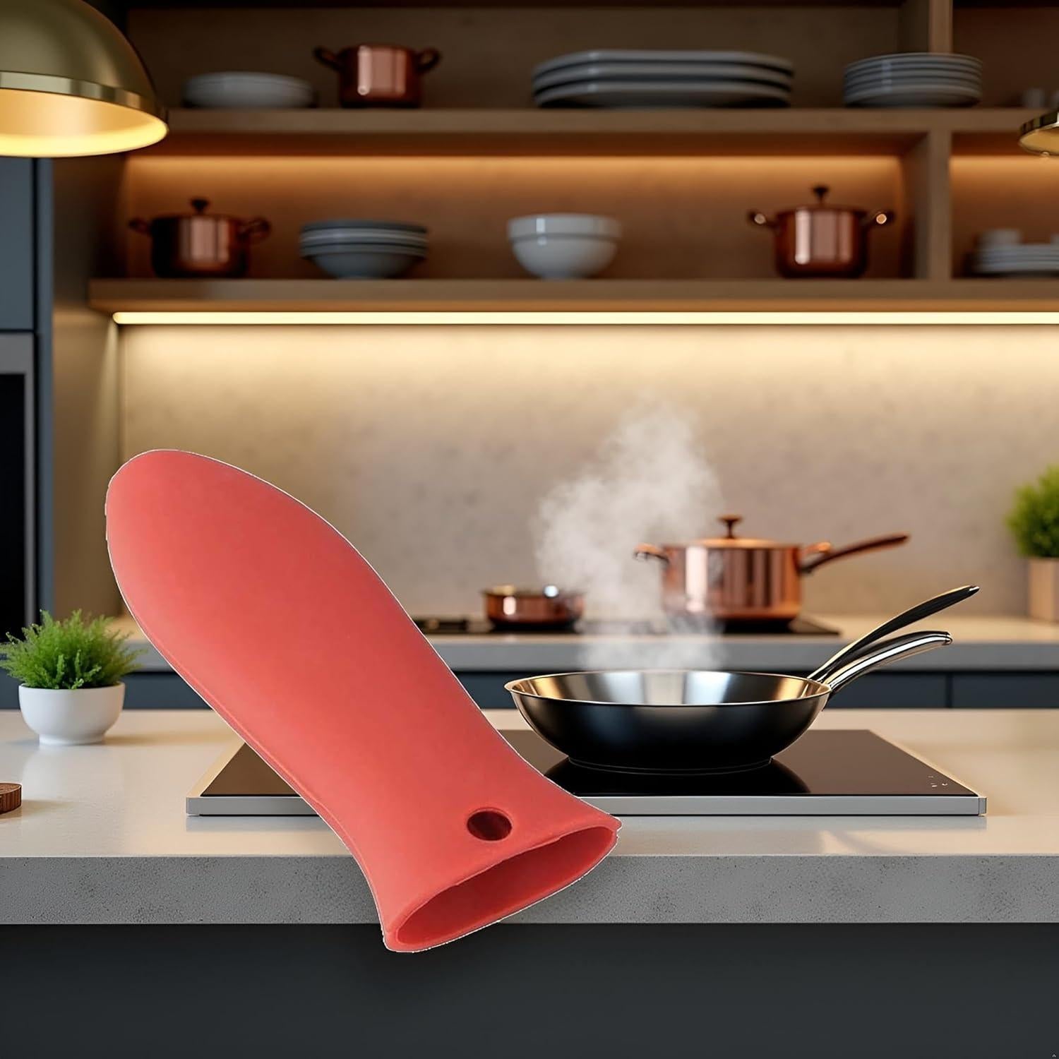 Funda de Silicona Resistente al Calor Zhuluck 14cm Roja