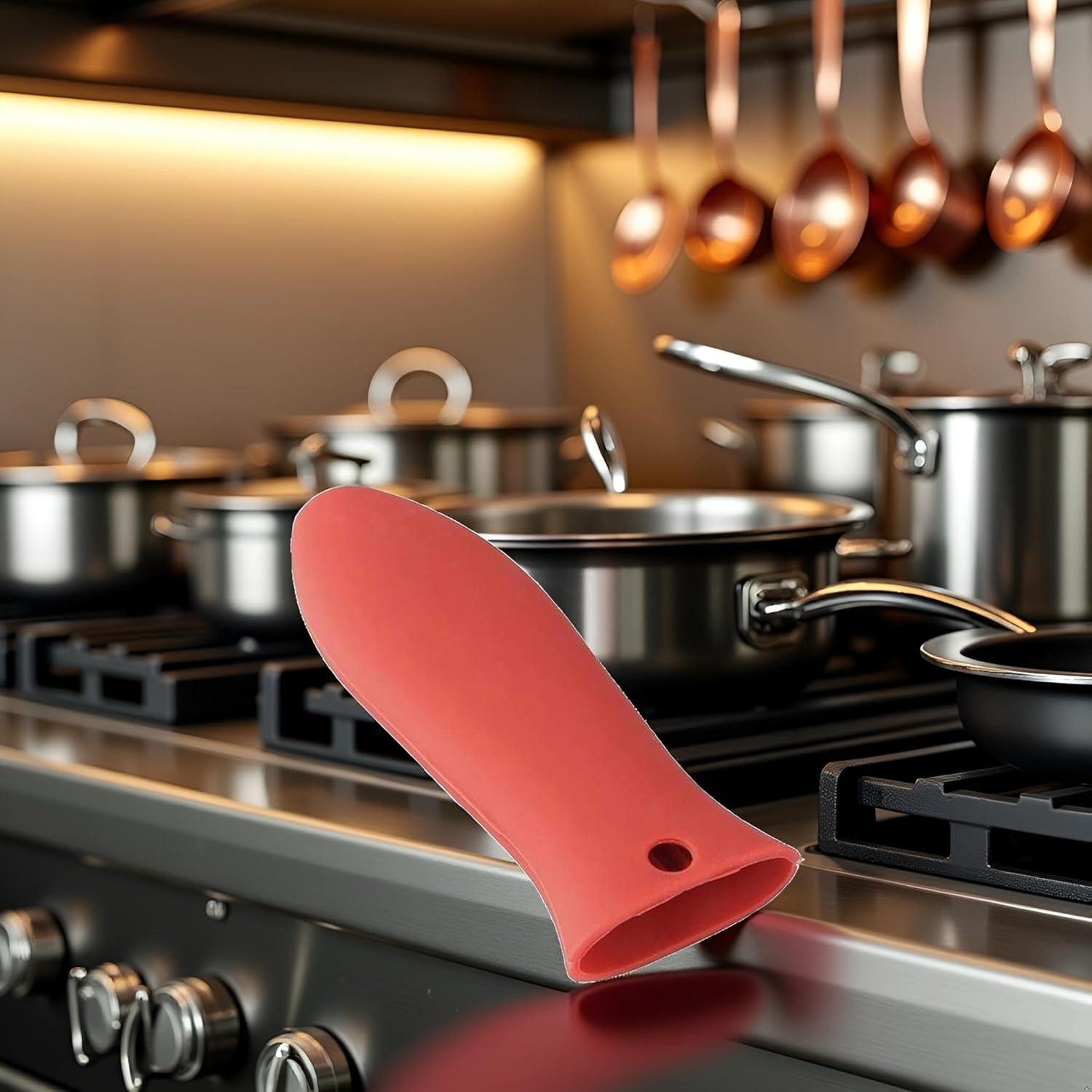 Funda de Silicona Resistente al Calor Zhuluck 14cm Roja