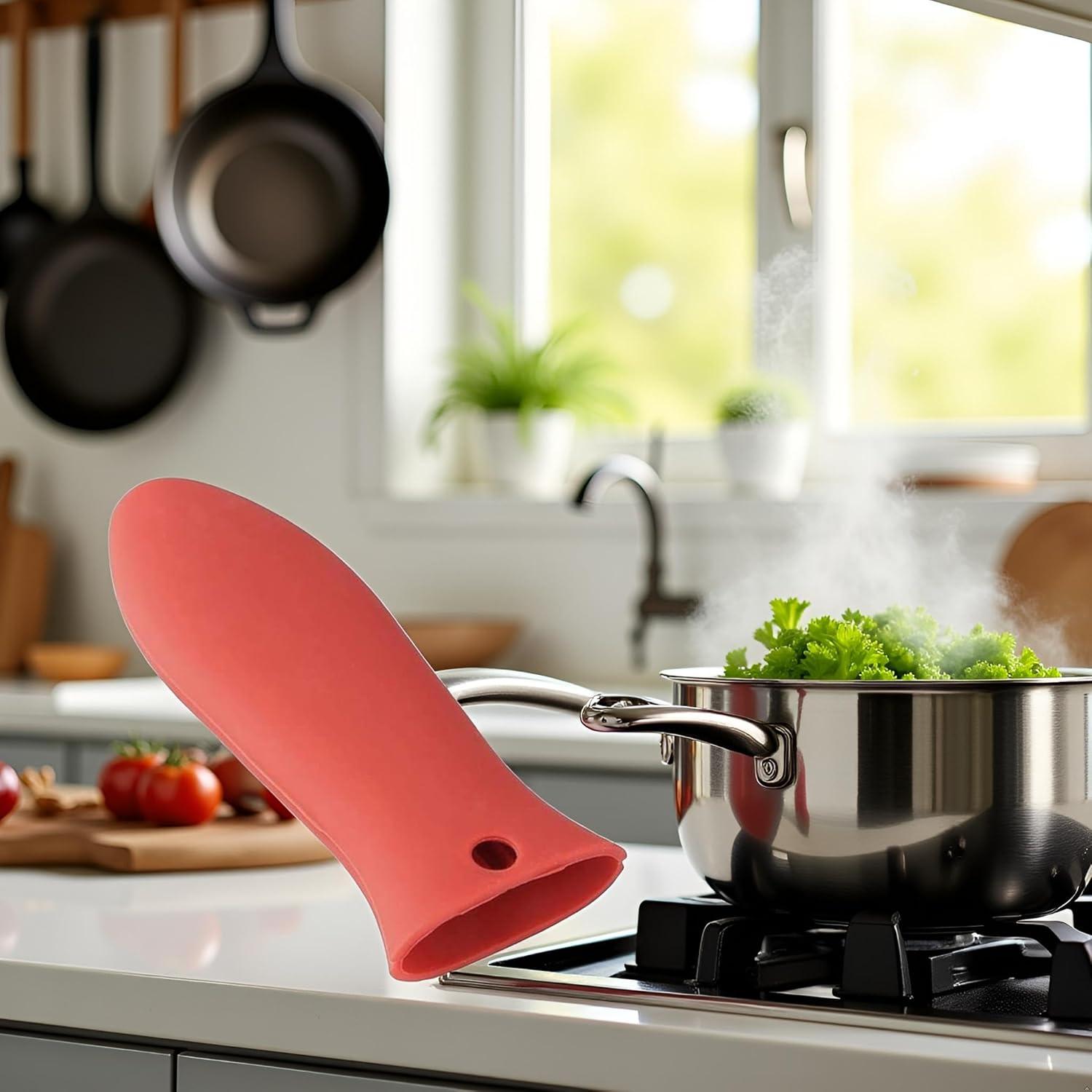 Funda de Silicona Resistente al Calor Zhuluck 14cm Roja