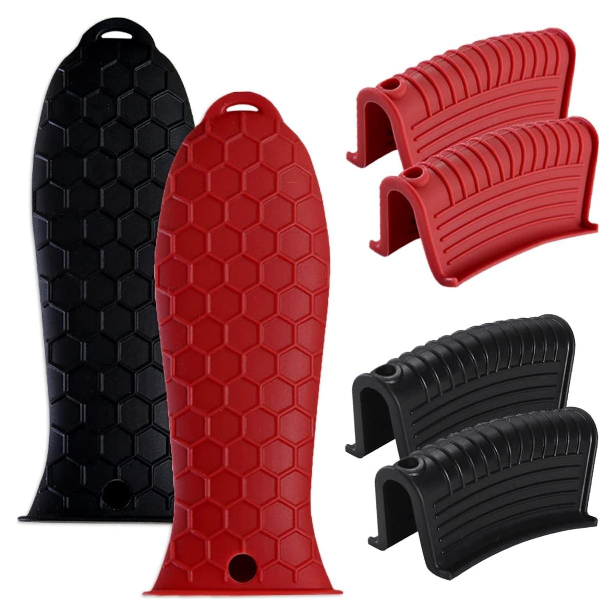 6 Fundas de Mango de Silicona BOYIVI Resistentes al Calor