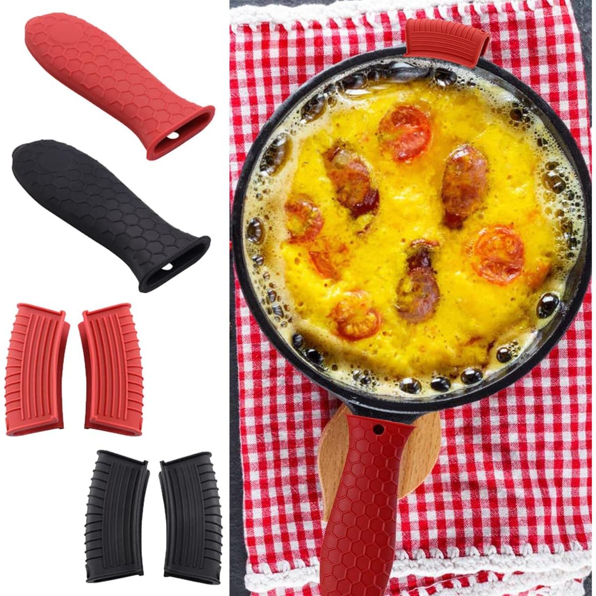 6 Fundas de Mango de Silicona BOYIVI Resistentes al Calor