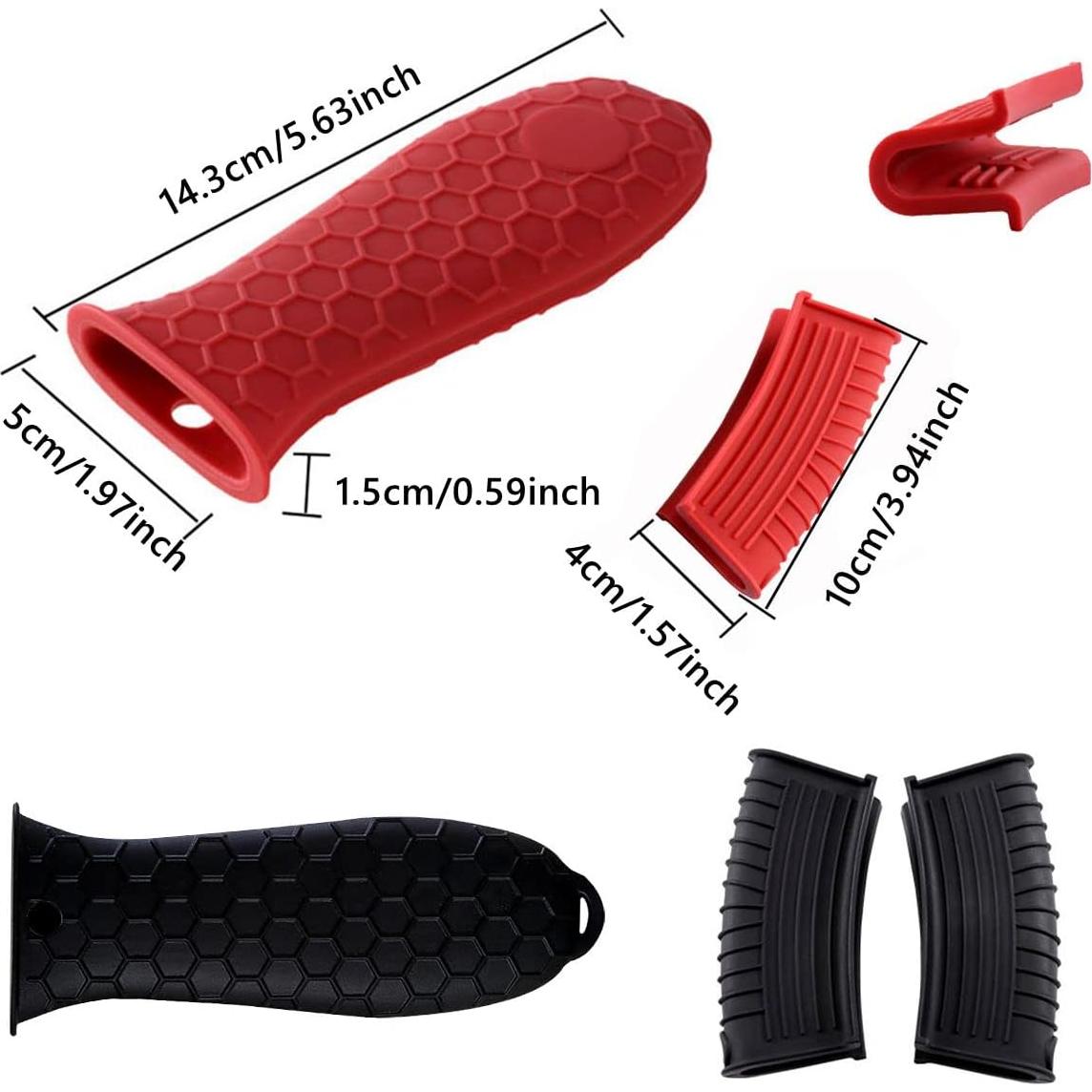 6 Fundas de Mango de Silicona BOYIVI Resistentes al Calor