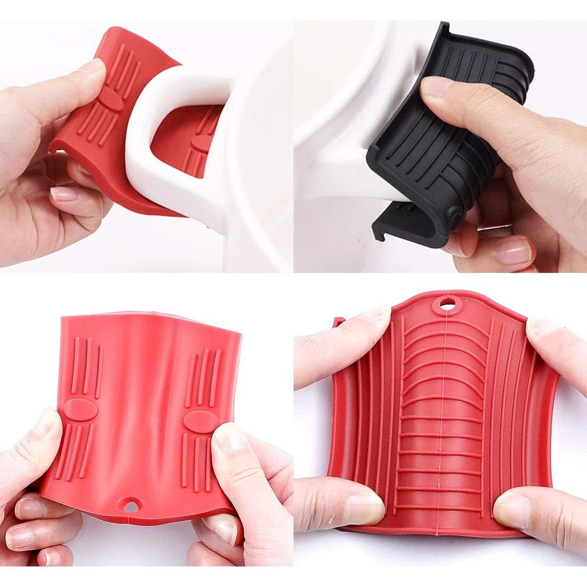 6 Fundas de Mango de Silicona BOYIVI Resistentes al Calor