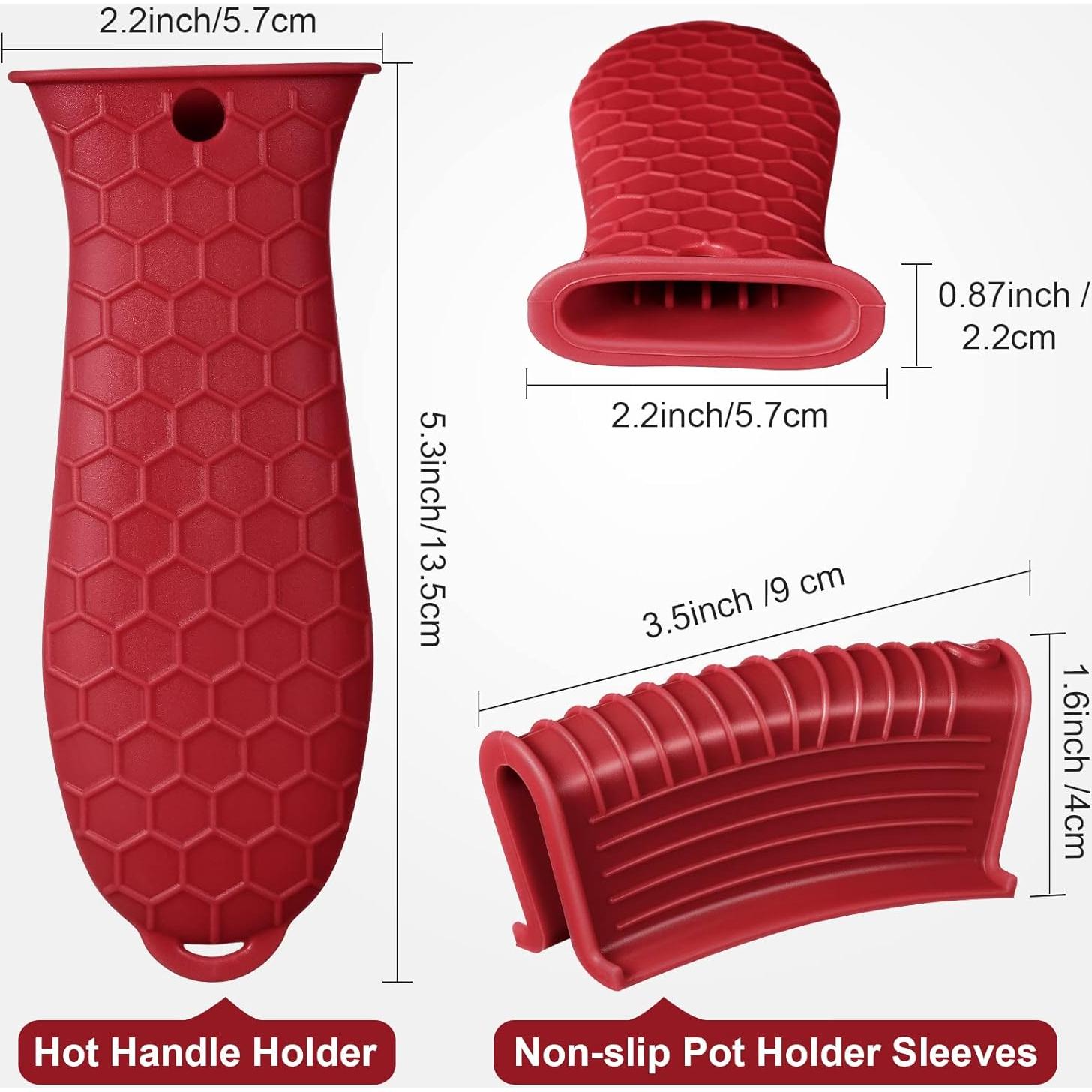 Funda de Mango de Silicona Antideslizante CHENGU 8 Piezas