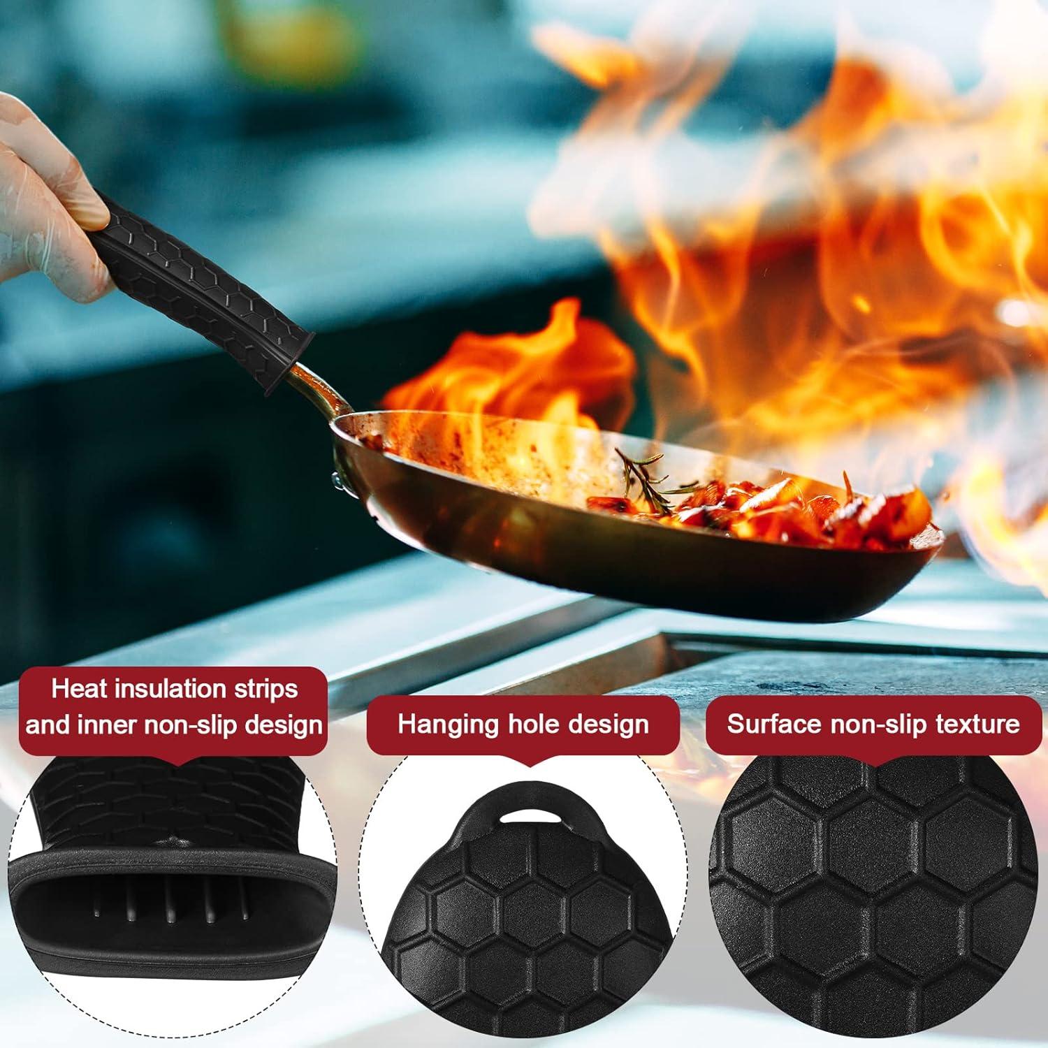 Funda de Mango de Silicona Antideslizante CHENGU 8 Piezas