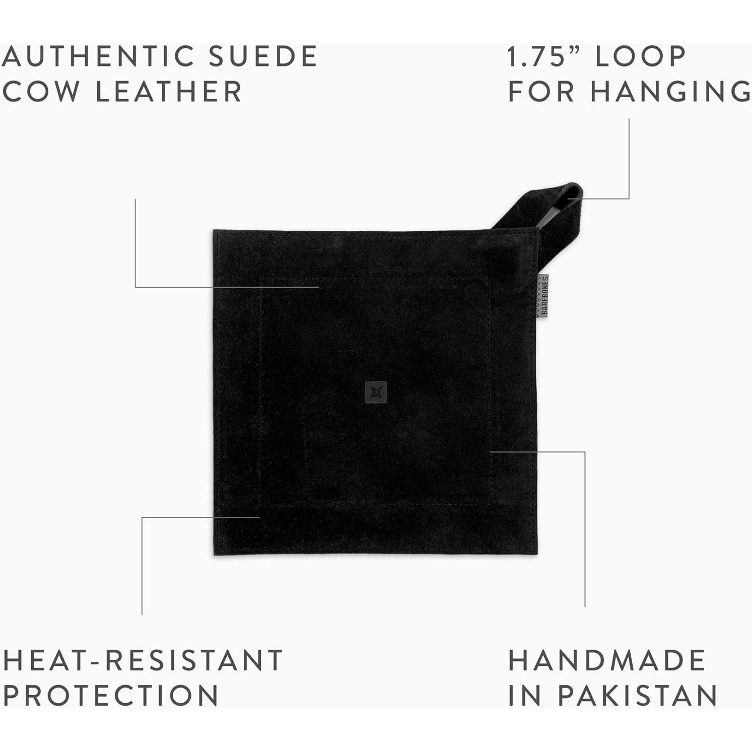 Almohadilla Térmica Barebones - Soporte de Olla Cuero Negro