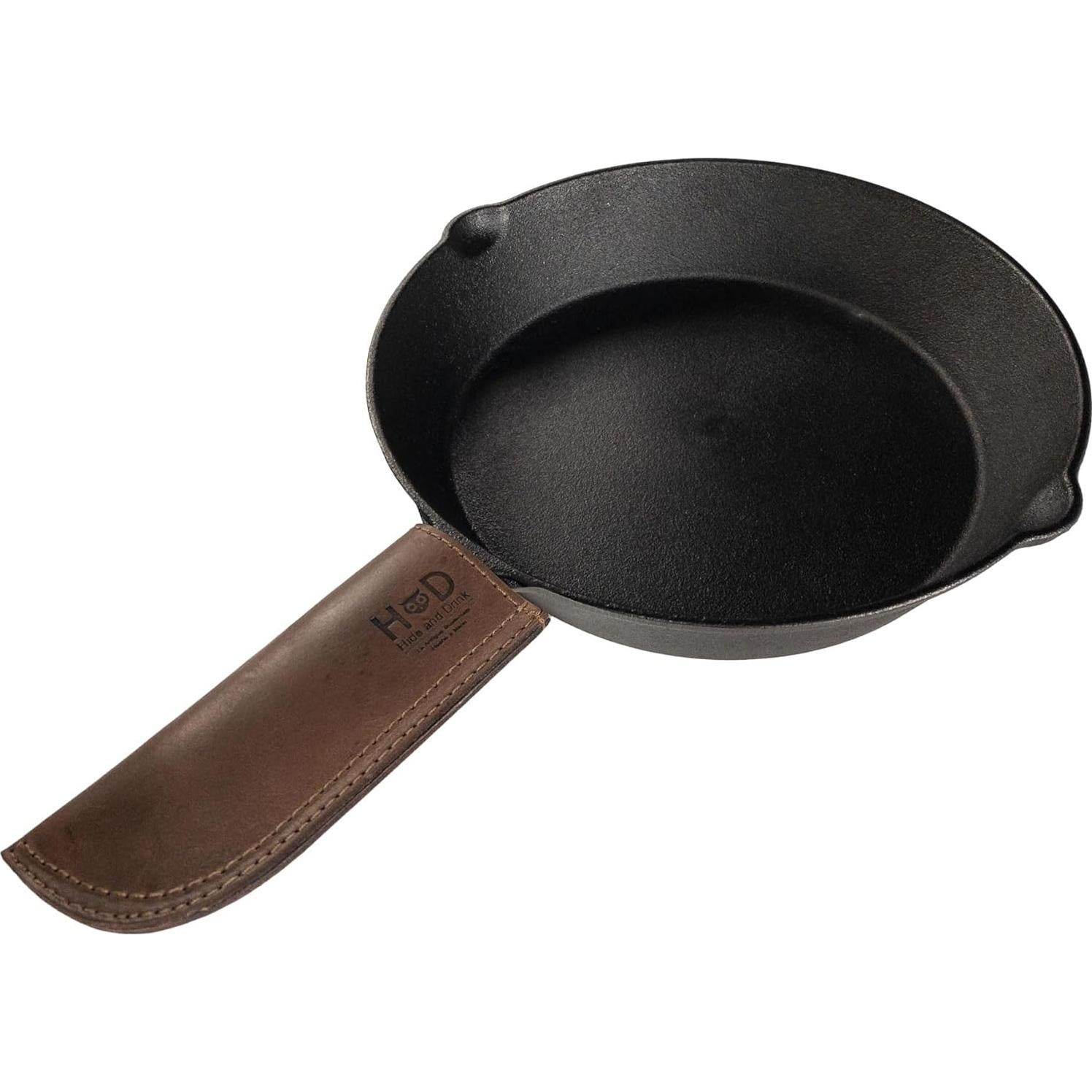 Soporte de Mango de Cuero Rústico Hide & Drink 10.16 cm