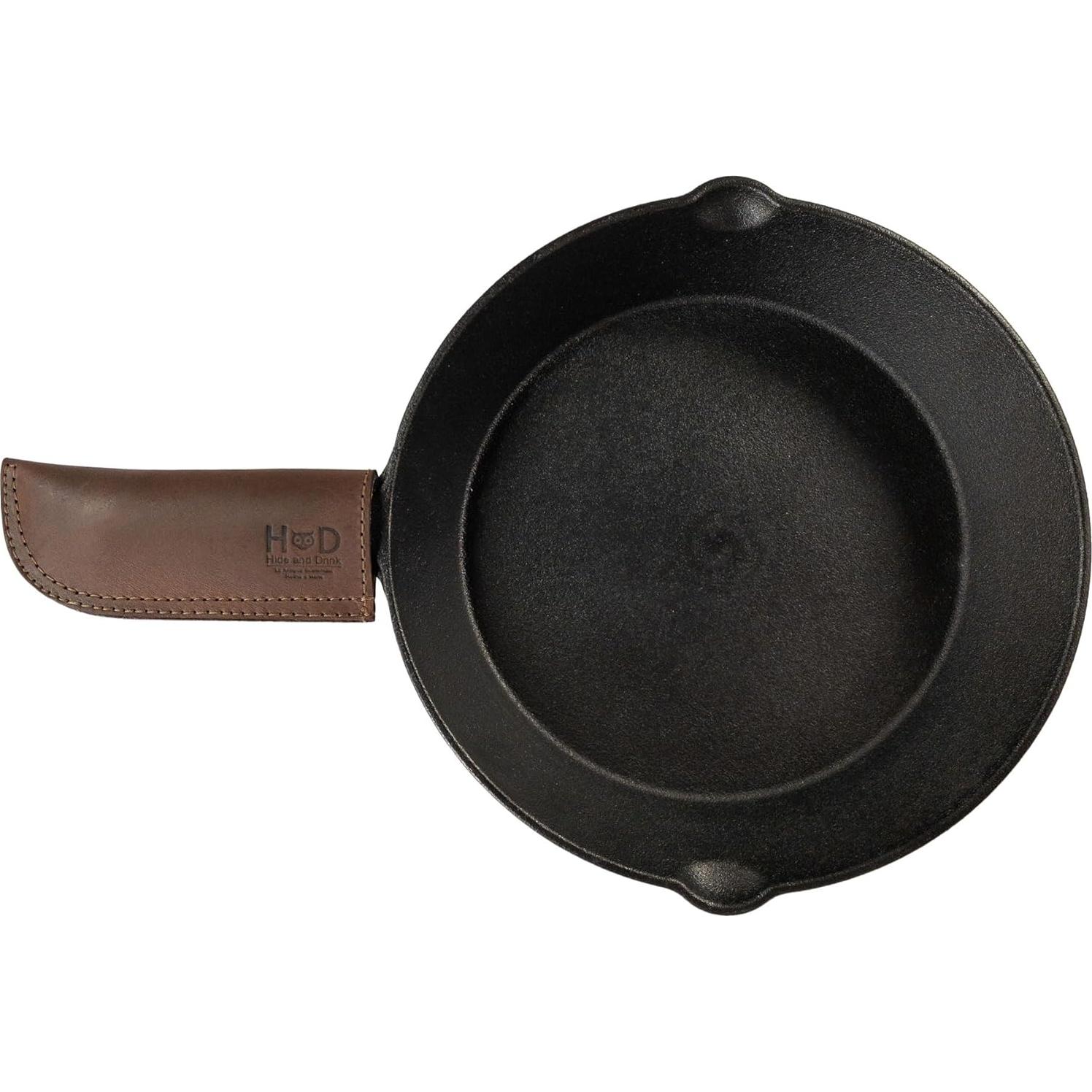 Soporte de Mango de Cuero Rústico Hide & Drink 10.16 cm