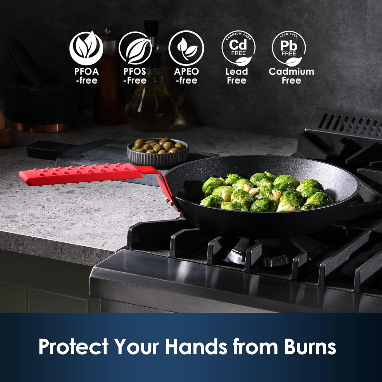 Funda de Mango de Silicona SENSARTE Rojo Antideslizante