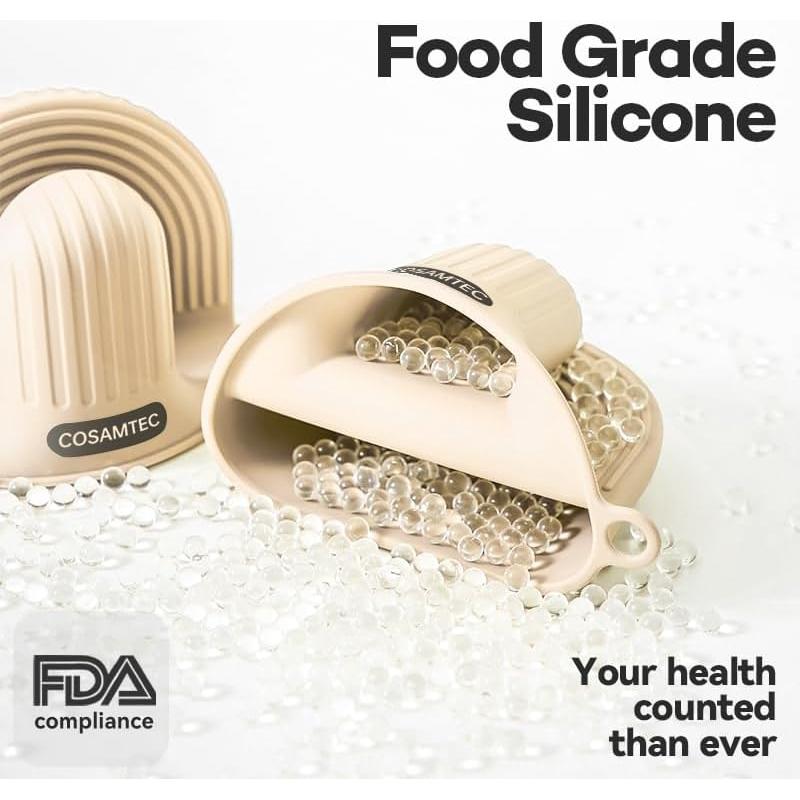 Guantes de Horno de Silicona Cosamtec Set de 2 Antideslizantes