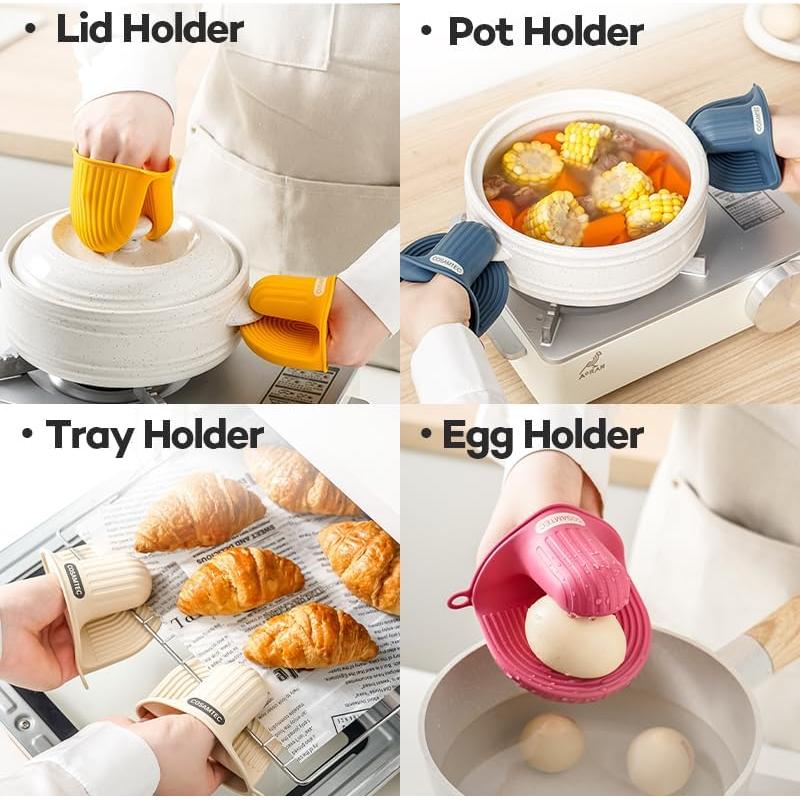 Guantes de Horno de Silicona Cosamtec Set de 2 Antideslizantes