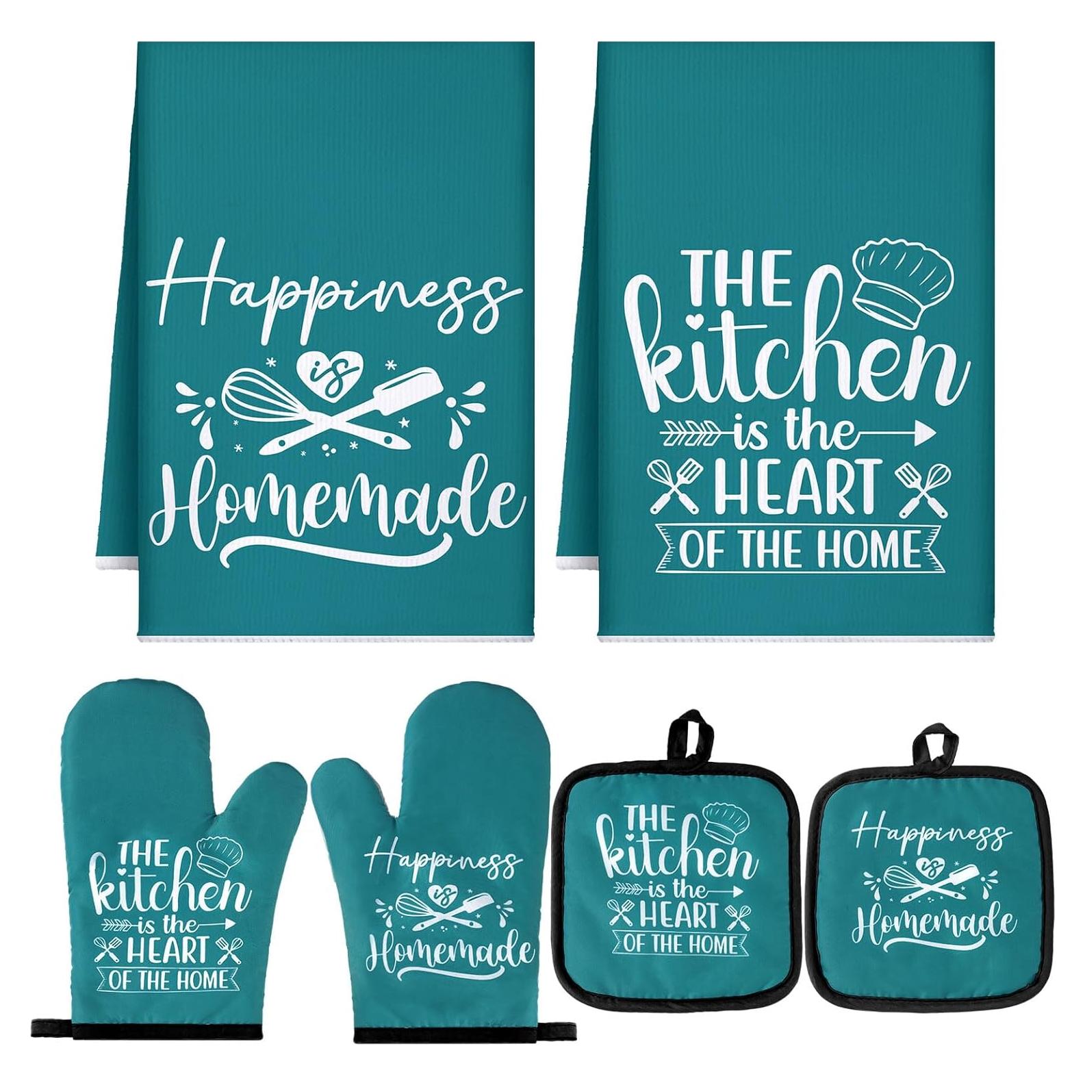 Juego de Accesorios de Cocina Sratte 6 Pcs Teal