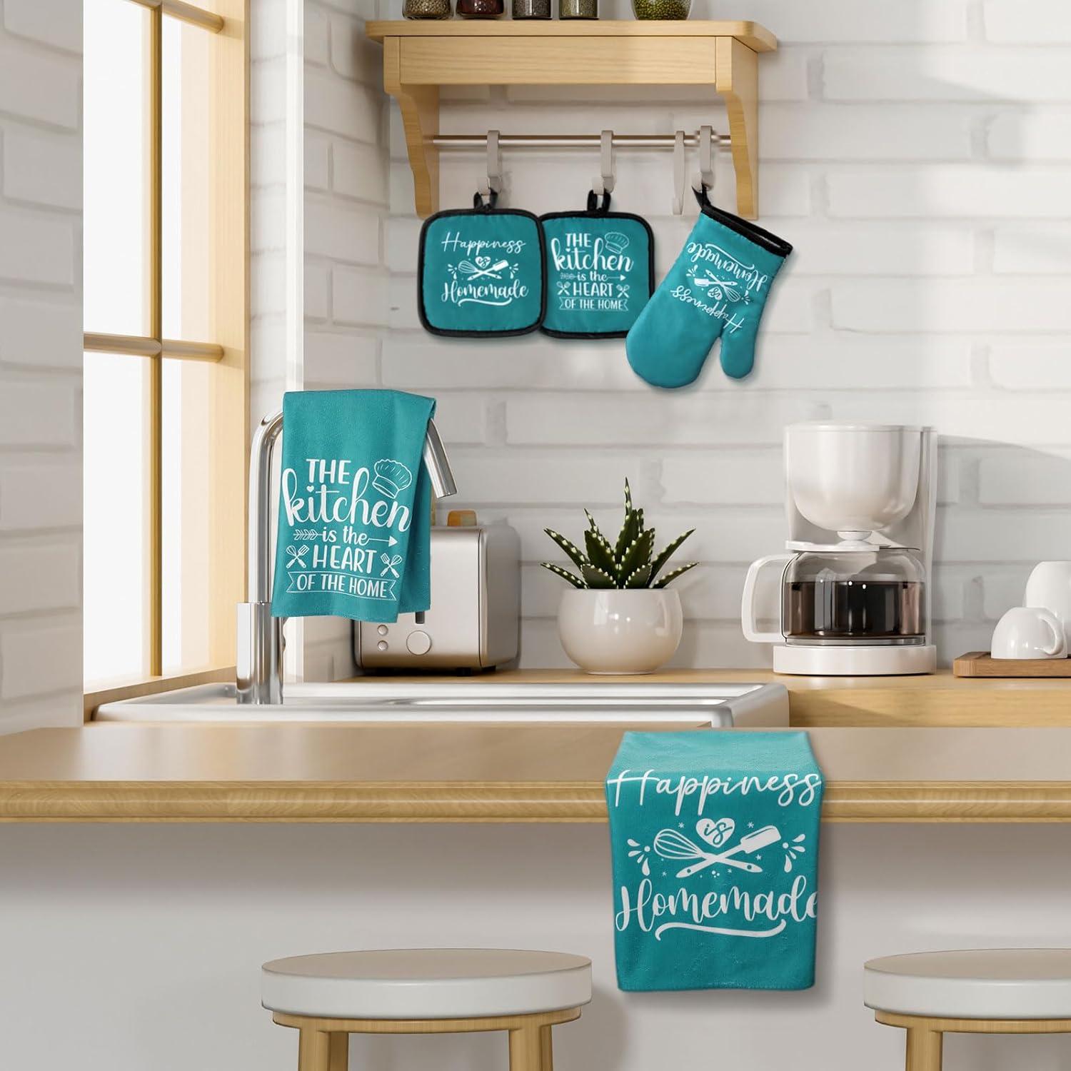 Juego de Accesorios de Cocina Sratte 6 Pcs Teal