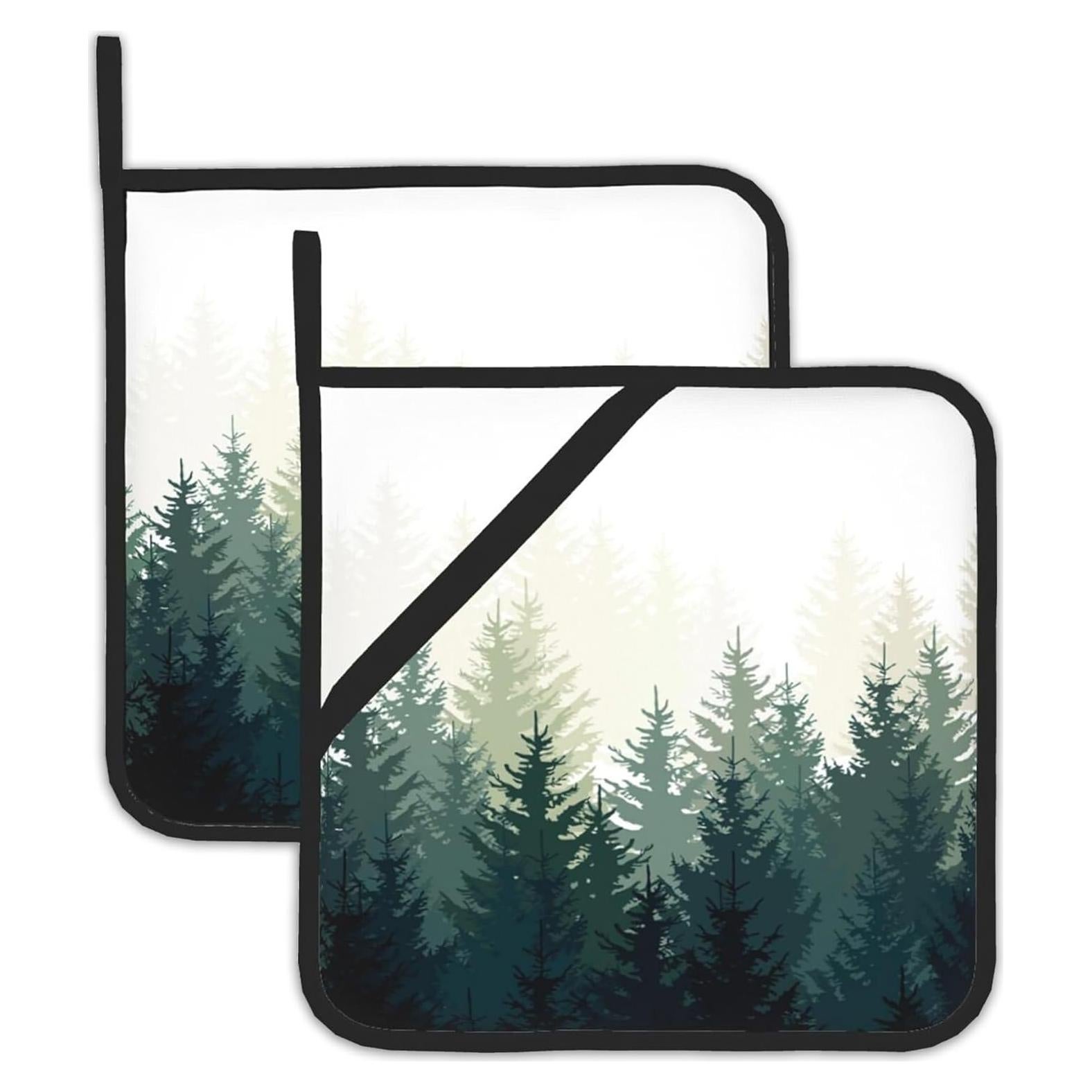 Conjunto de 2 agarraderas de cocina BAMOWEY 20x20 cm resistentes al calor