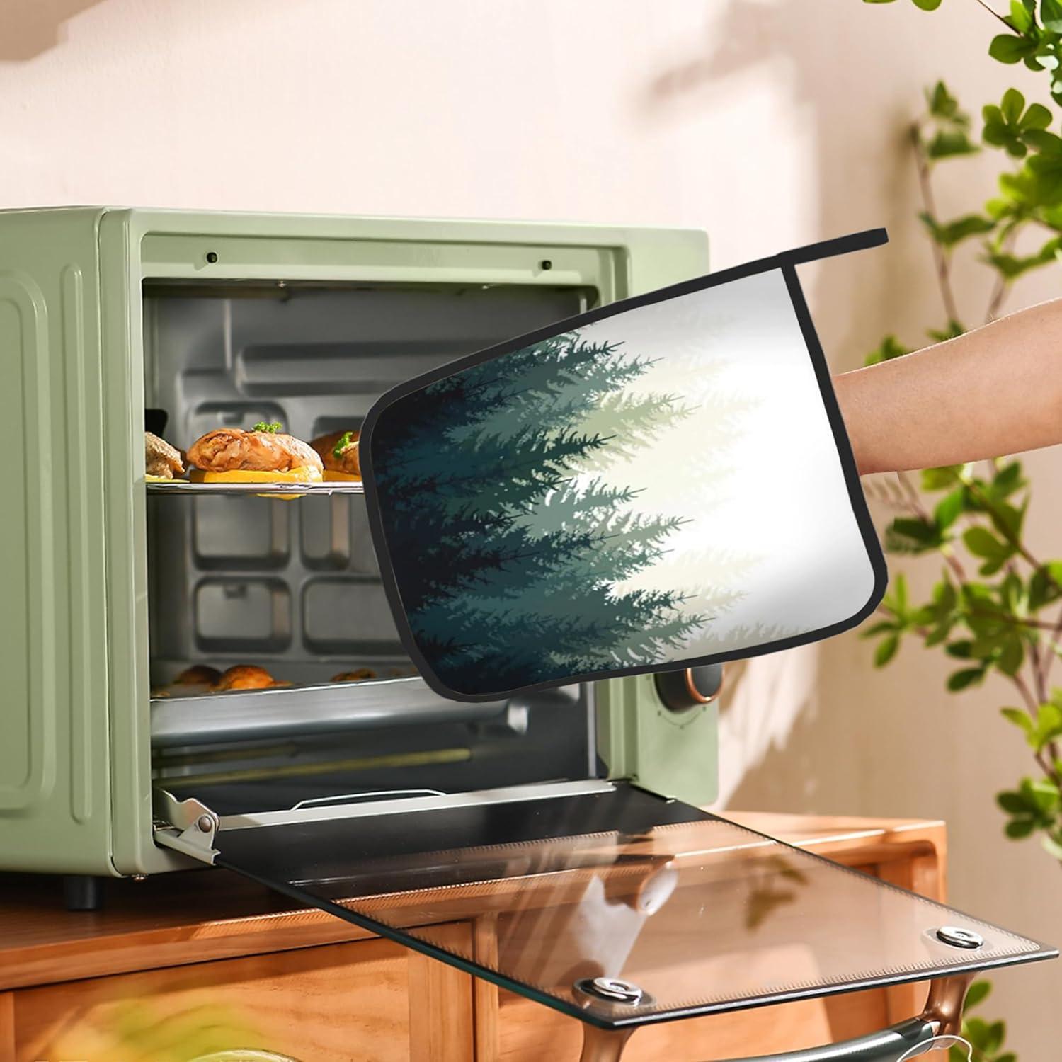 Conjunto de 2 agarraderas de cocina BAMOWEY 20x20 cm resistentes al calor