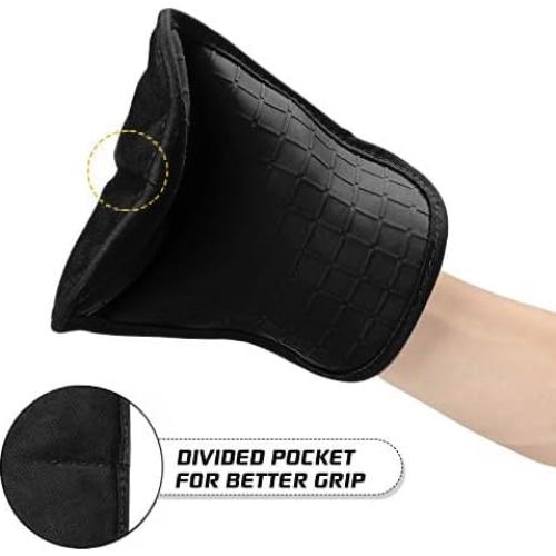 Soportes de Cocina HOMWE 2 en 1, Guantes y Trivets, Negro