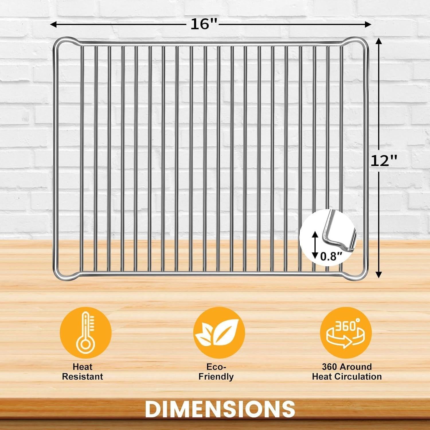 Estante para Horno de Aire GCQ Acero Inoxidable 40.64x30.48 cm