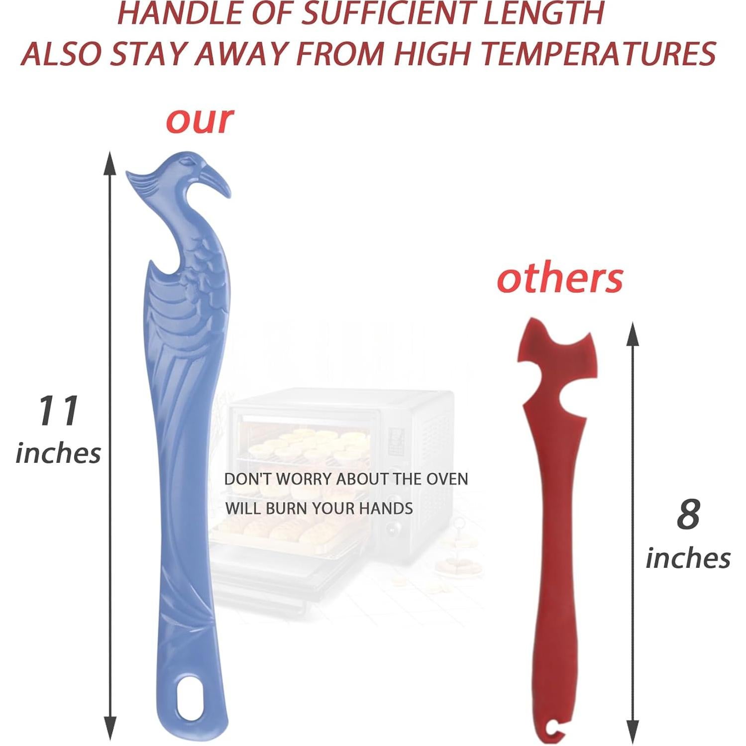 Herramienta para Empujar y Tirar Rejilla de Horno 2-Pack - ziHenryDa