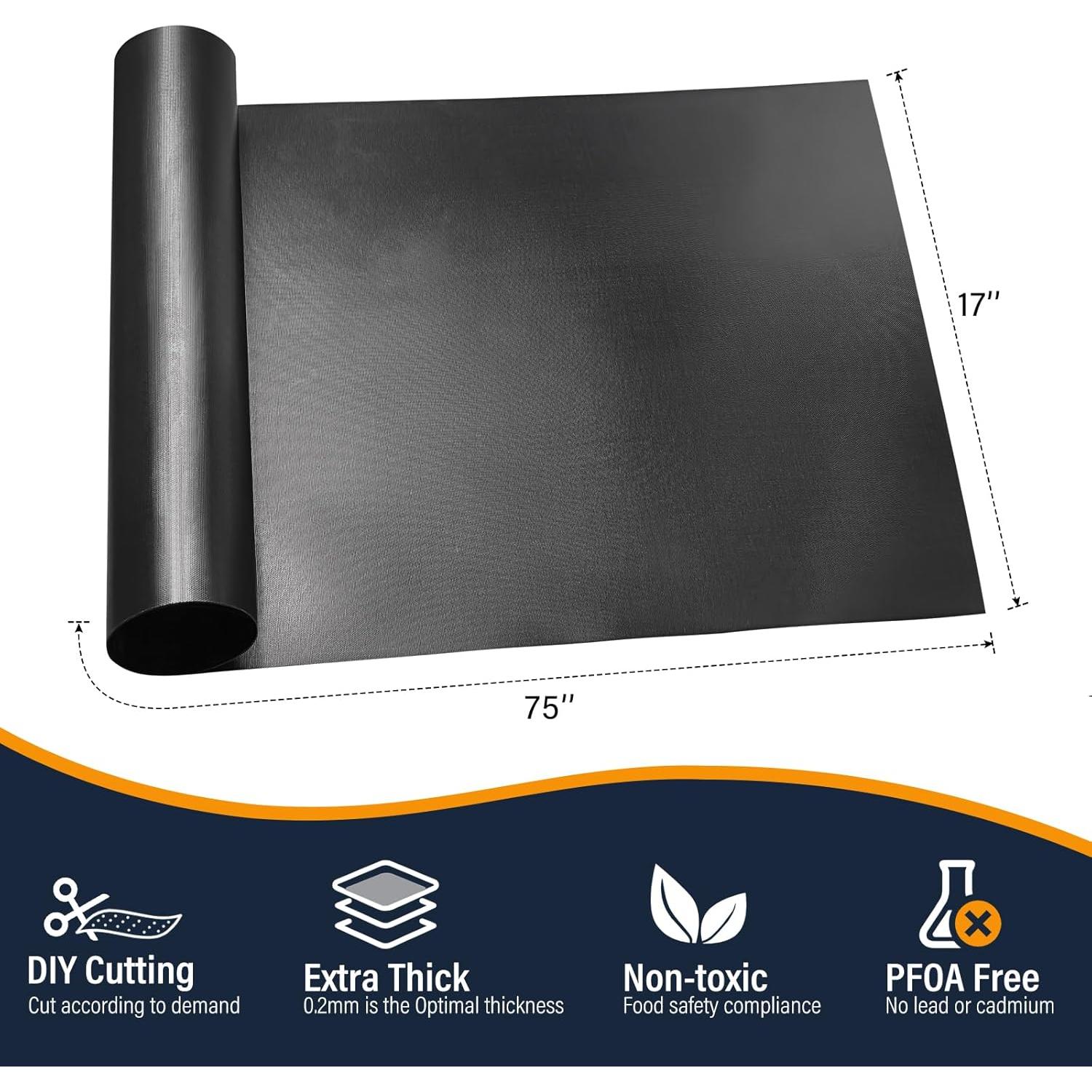 Rollo de Forro de Teflón Nanningo 190.5x43.2cm Antiadherente