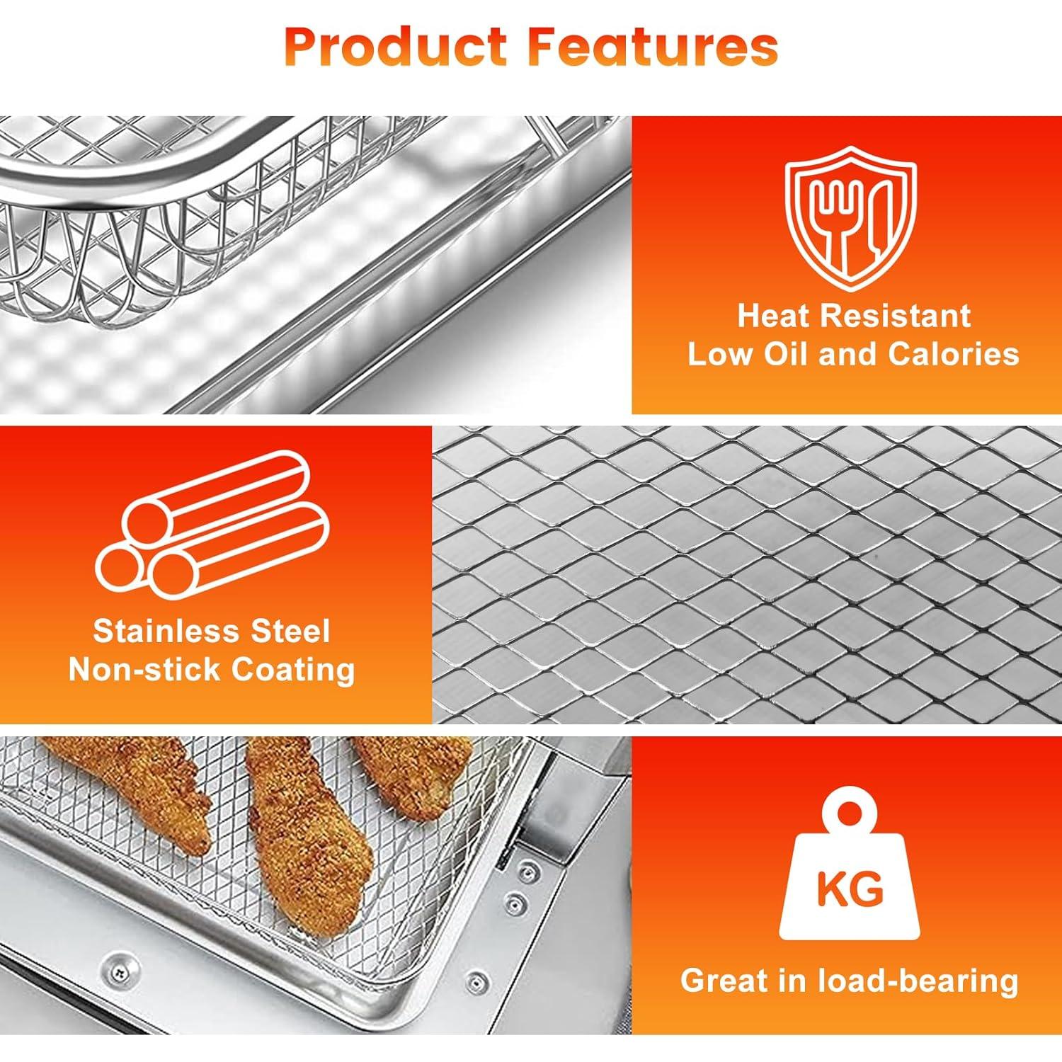 Bandeja de Reemplazo Cuisinart TOA-28 para Freidora de Aire 28.7x24.6cm