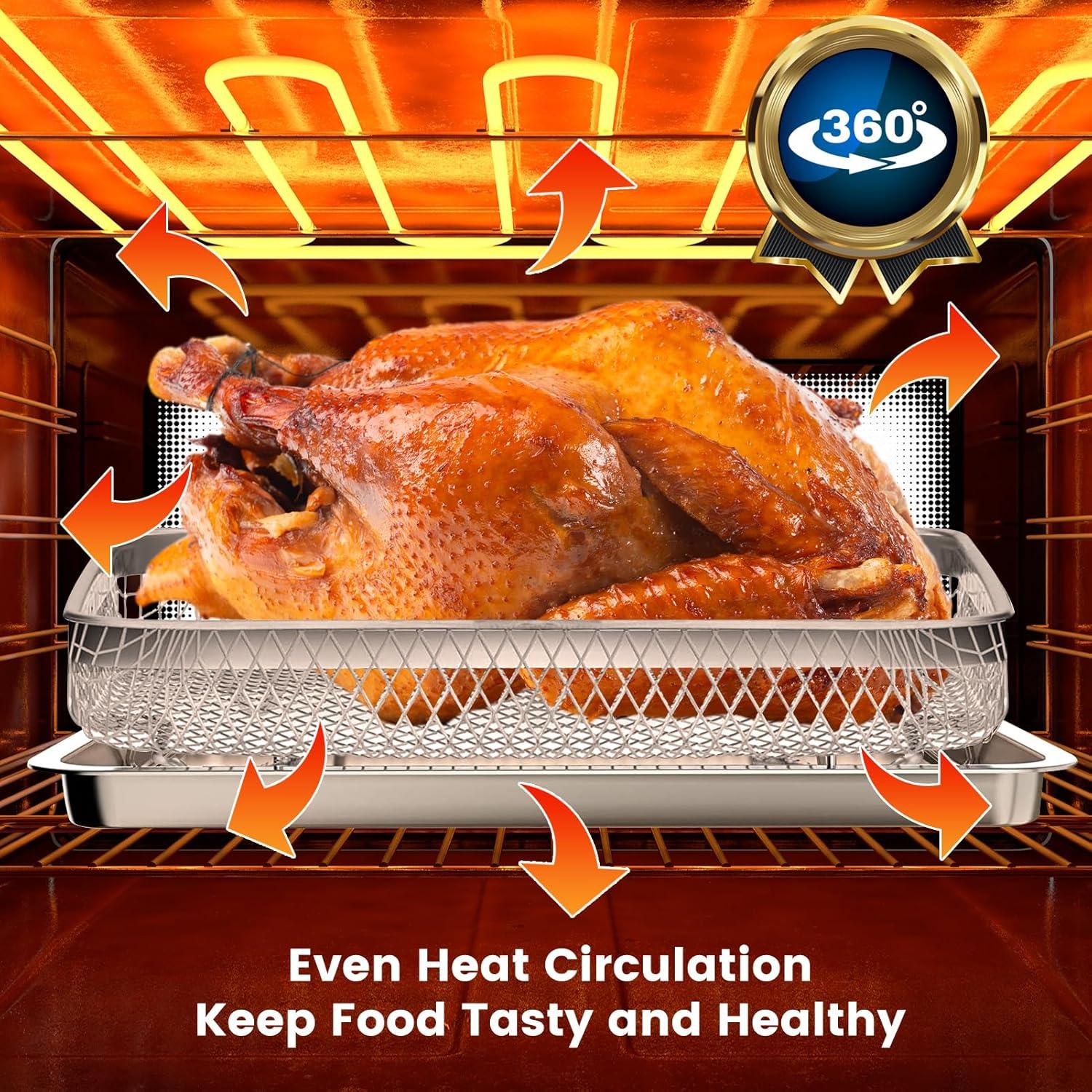 Bandeja de Reemplazo Cuisinart TOA-28 para Freidora de Aire 28.7x24.6cm