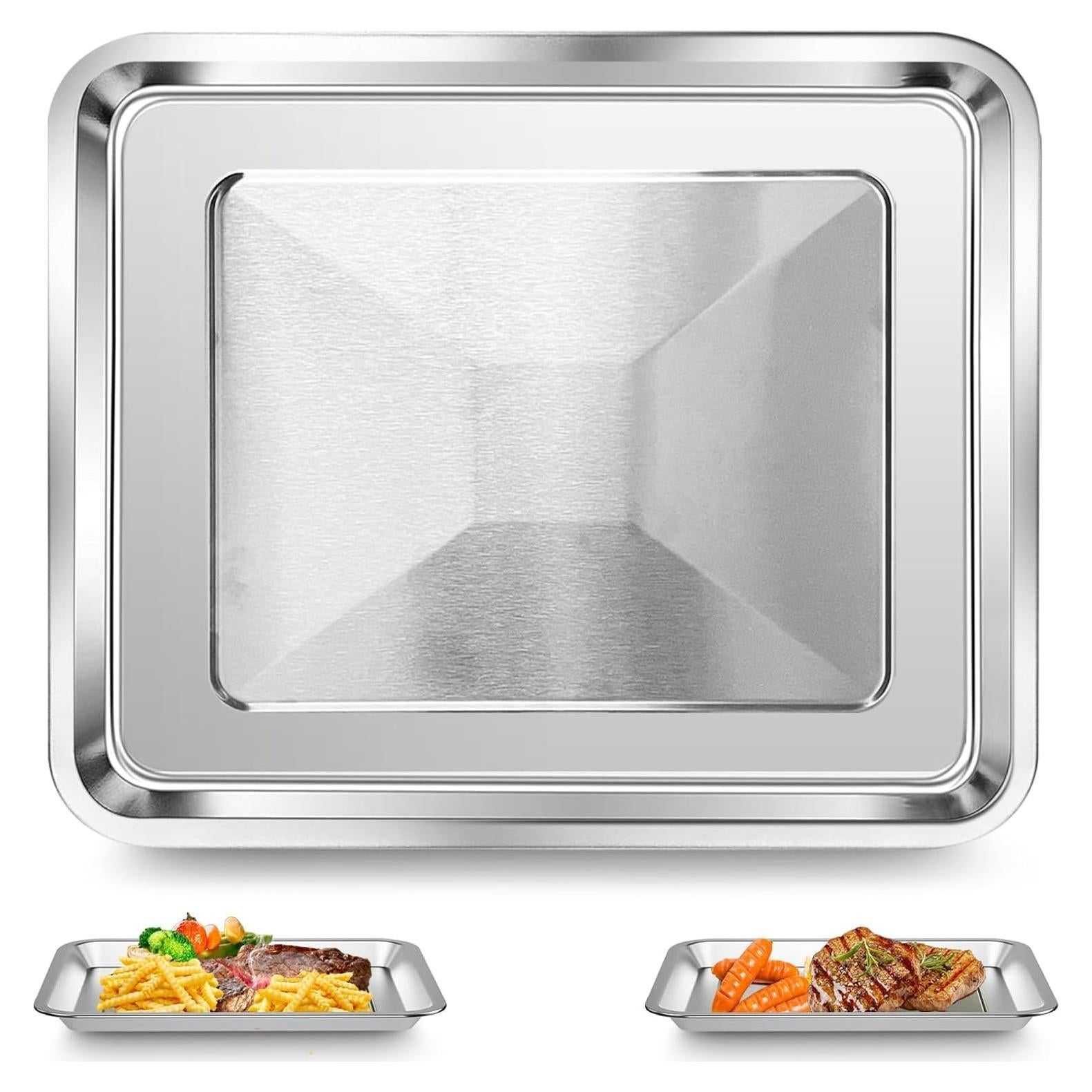 Bandeja de Acero Inoxidable para Freidora de Aire Cuisinart 28.7x24.6cm