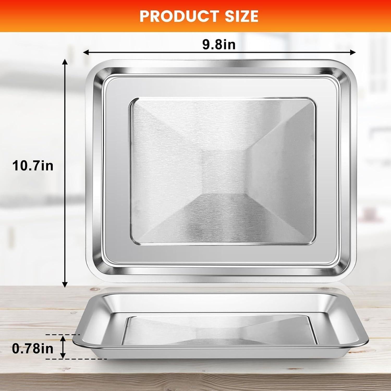 Bandeja de Acero Inoxidable para Freidora de Aire Cuisinart 28.7x24.6cm