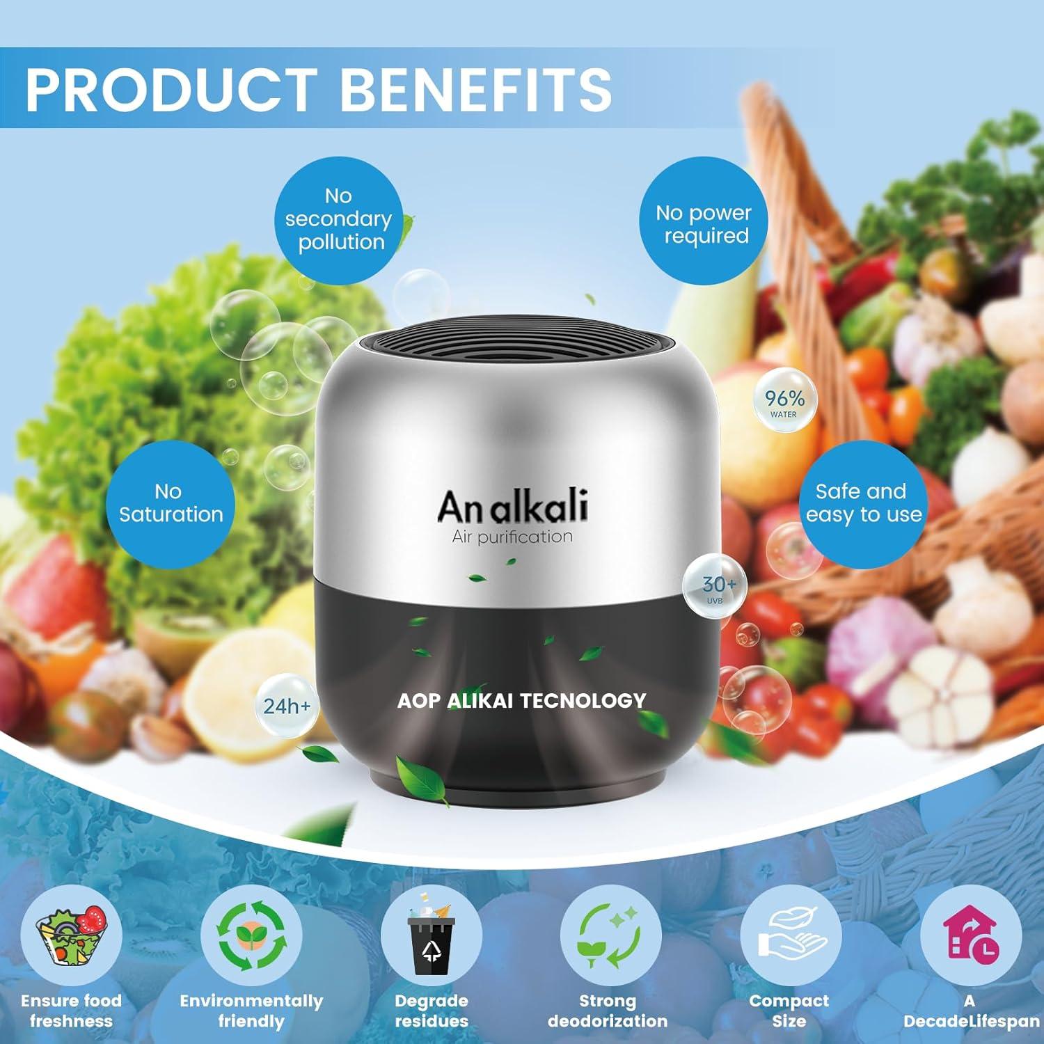 Desodorante de Nevera An Alkali - Kit 2 Piezas Ecológico