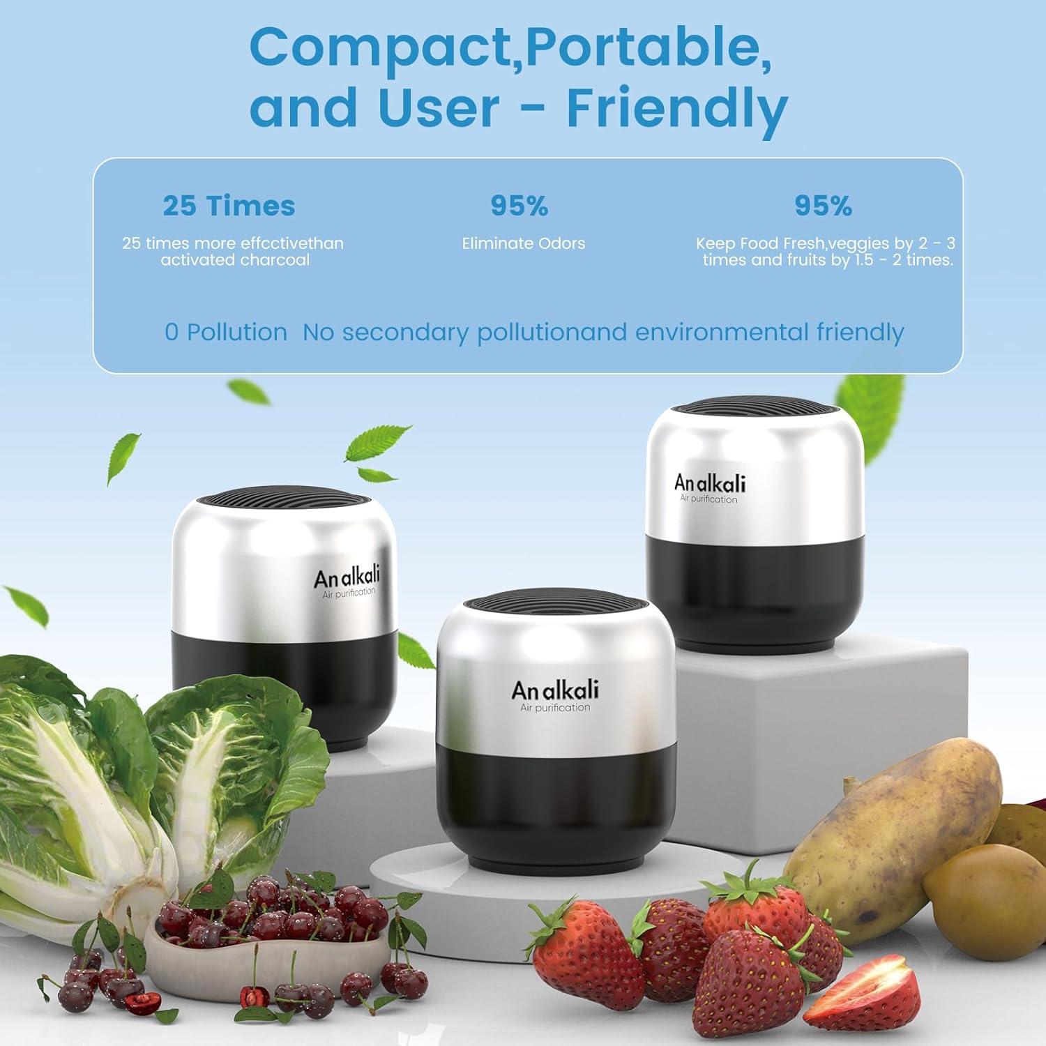 Desodorante de Nevera An Alkali - Kit 2 Piezas Ecológico