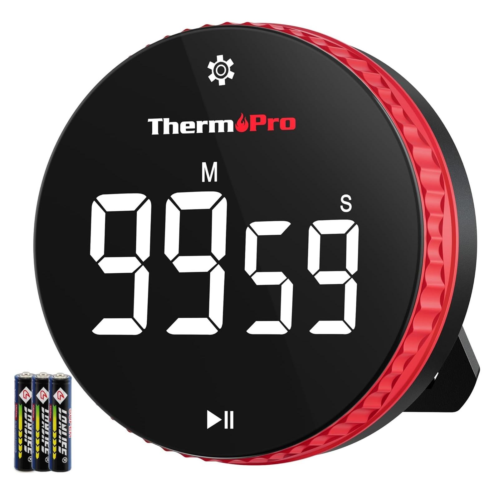 Temporizador Digital de Cocina ThermoPro TM04 con Imán y Soporte