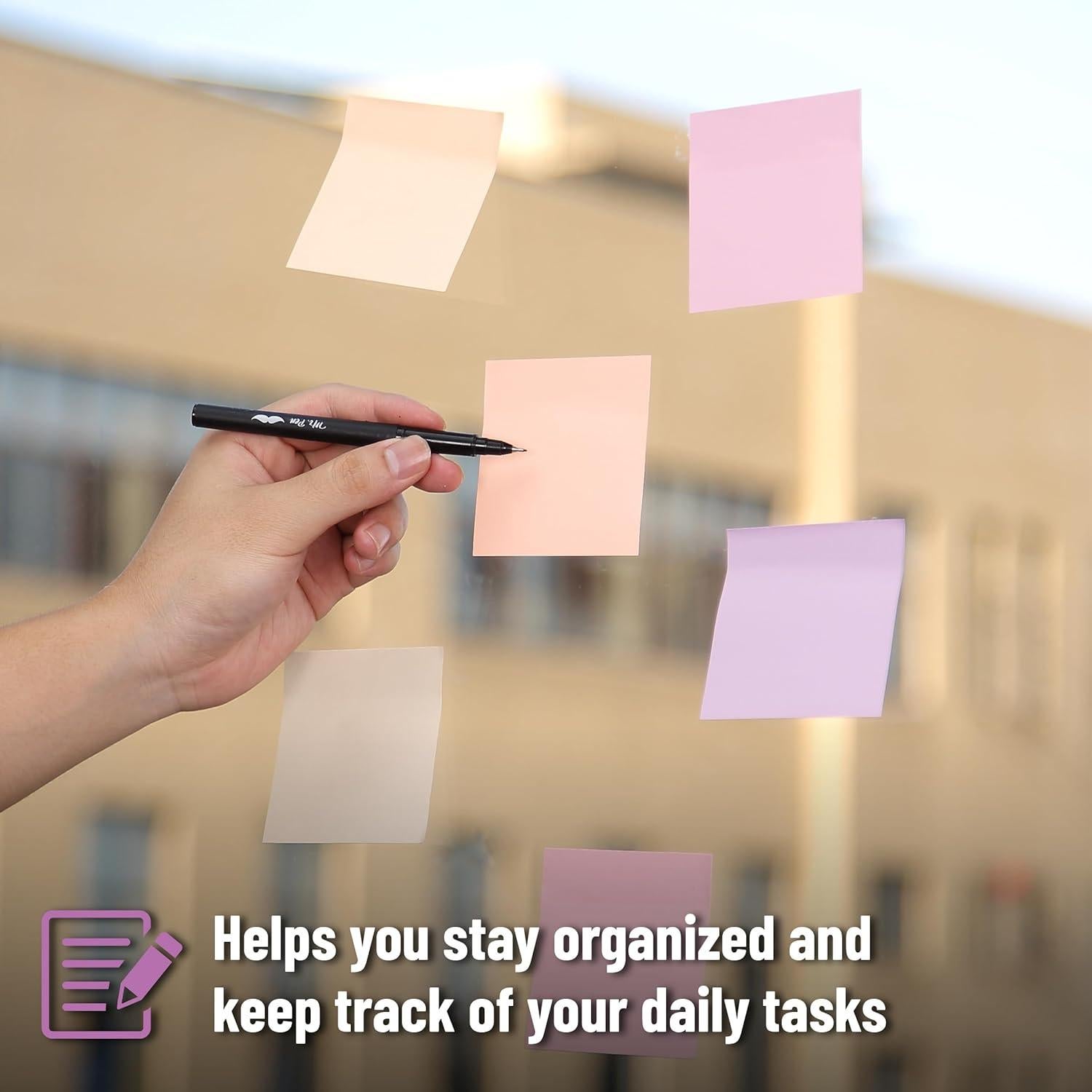 Notas Adhesivas Coloridas Mr. Pen 7.62x7.62cm 600 Hojas