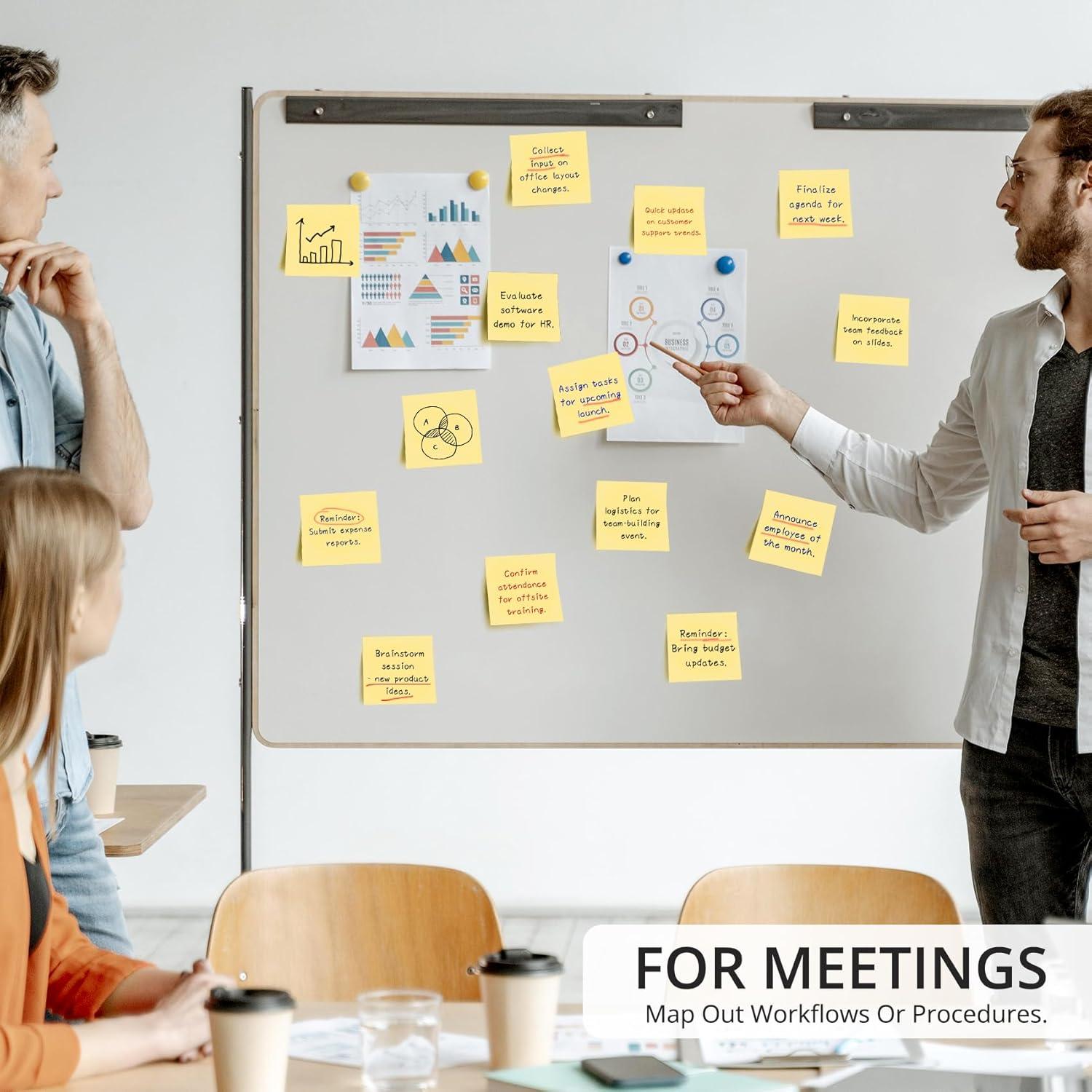 Notas Adhesivas Taja Amarillo Pastel 7.62x7.62 cm - Paquete 36