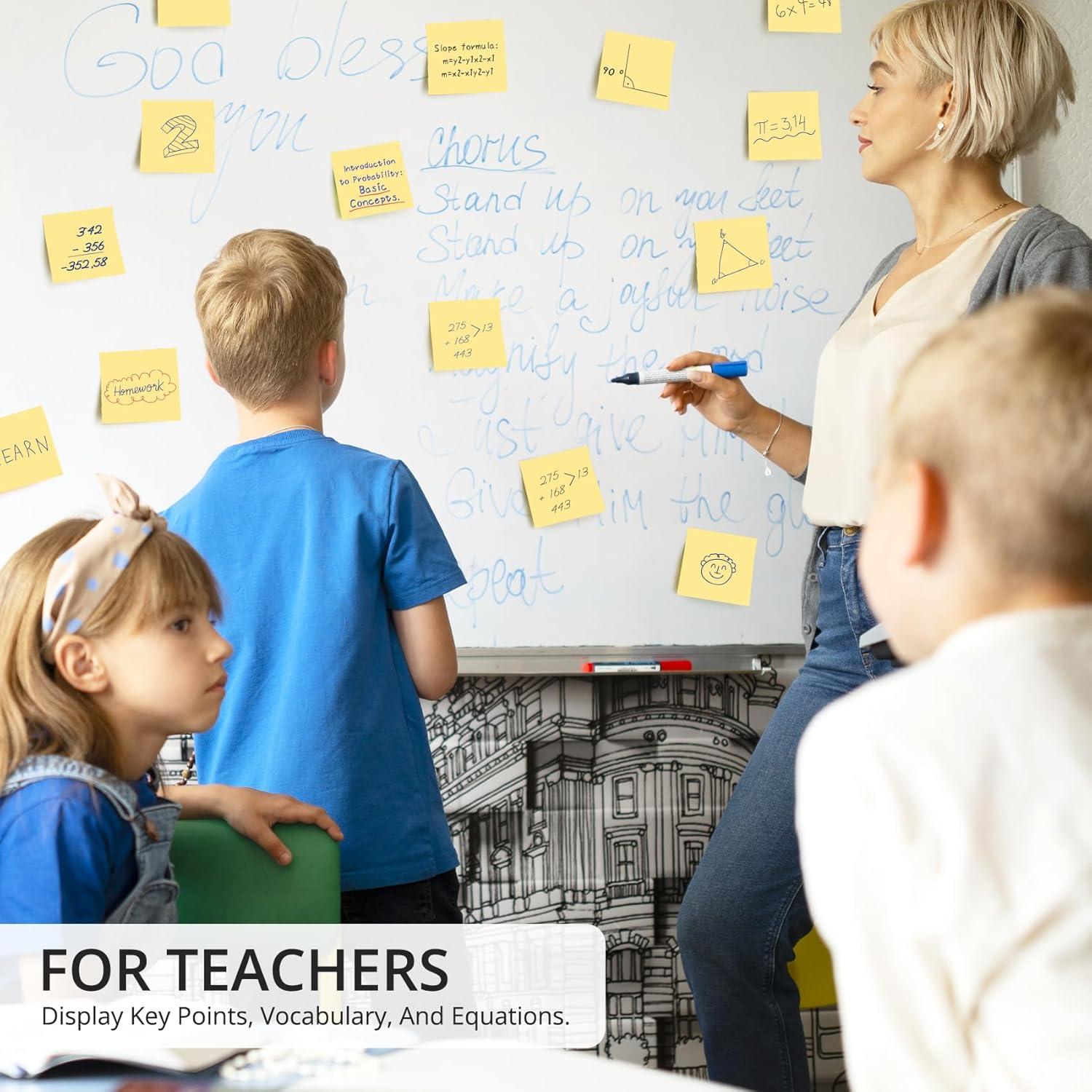 Notas Adhesivas Taja Amarillo Pastel 7.62x7.62 cm - Paquete 36