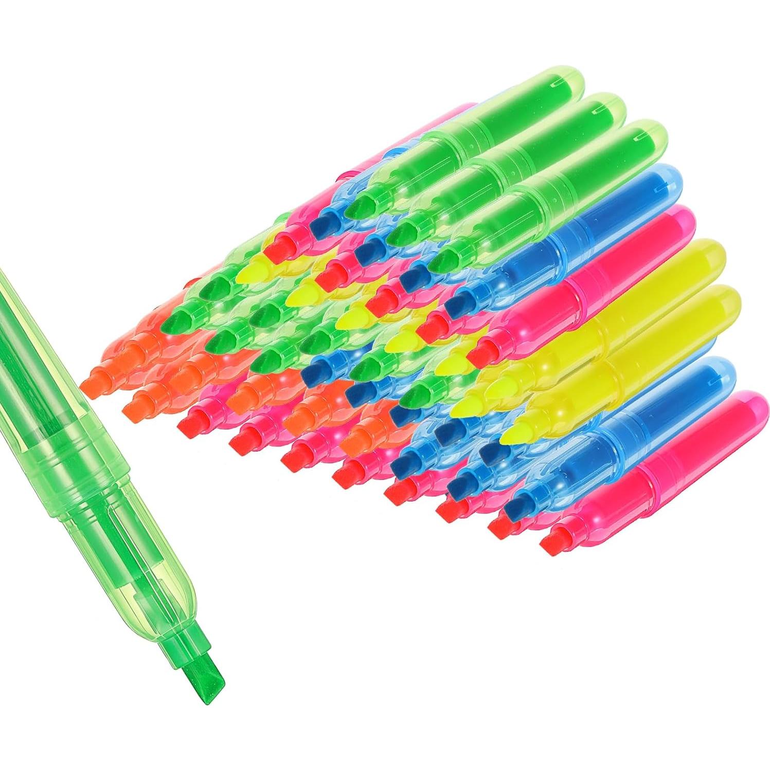 100 Mini Marcadores Fluorescentes Meyeyaia - Colores Brillantes