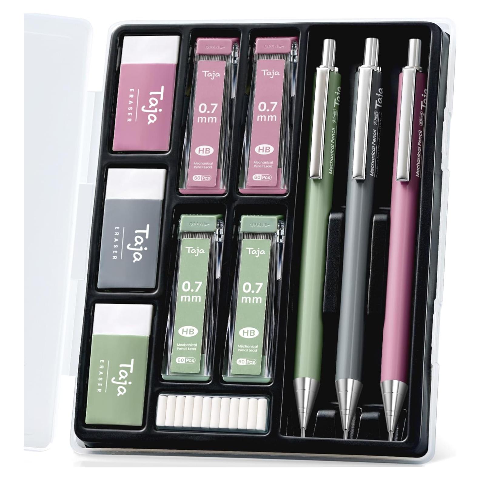 Juego de Lápices Mecánicos Taja Vintage 0.7mm con Estuche