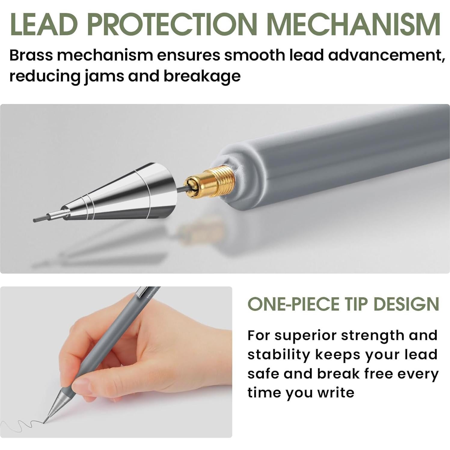 Juego de Lápices Mecánicos Taja Vintage 0.7mm con Estuche