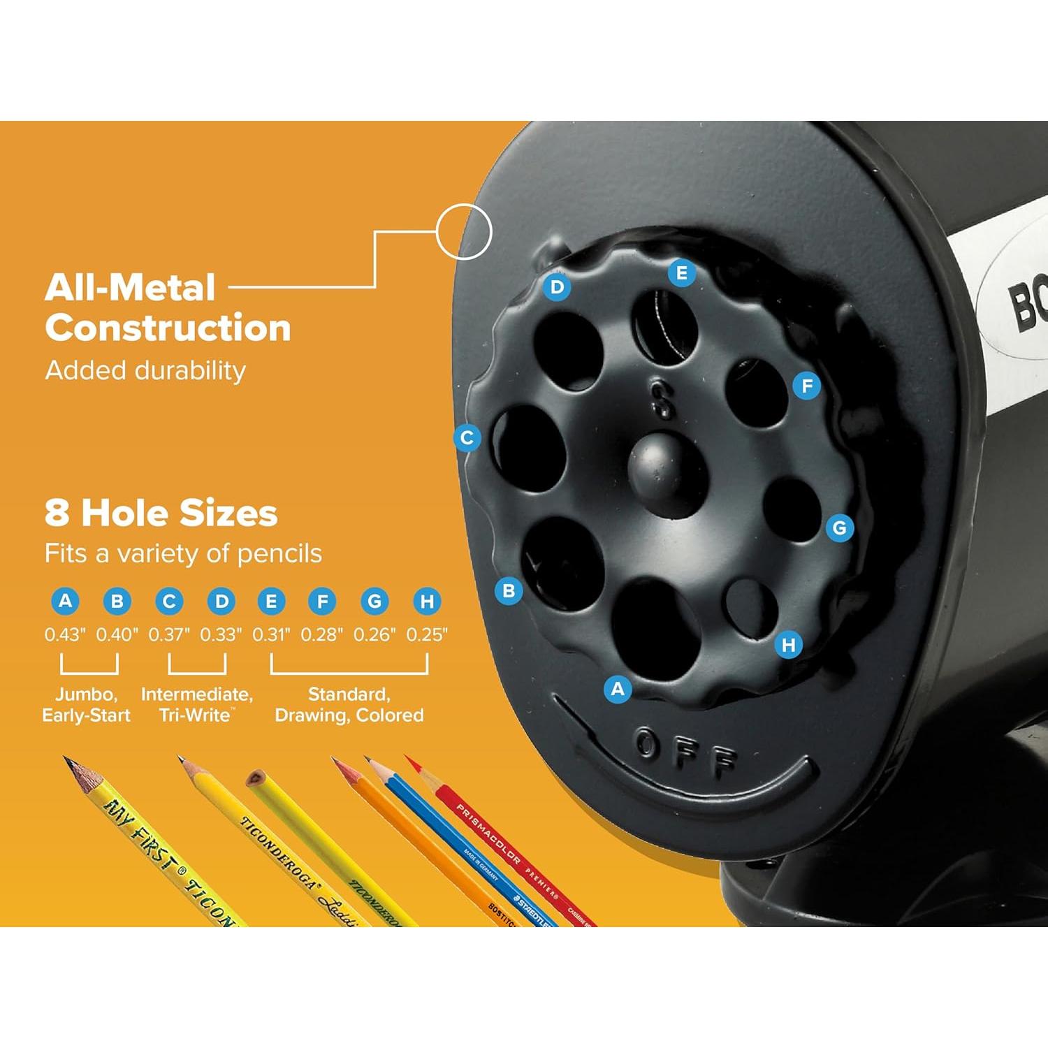 Afilador de Lápices Manual Bostitch MPS1-BLK Montaje en Pared