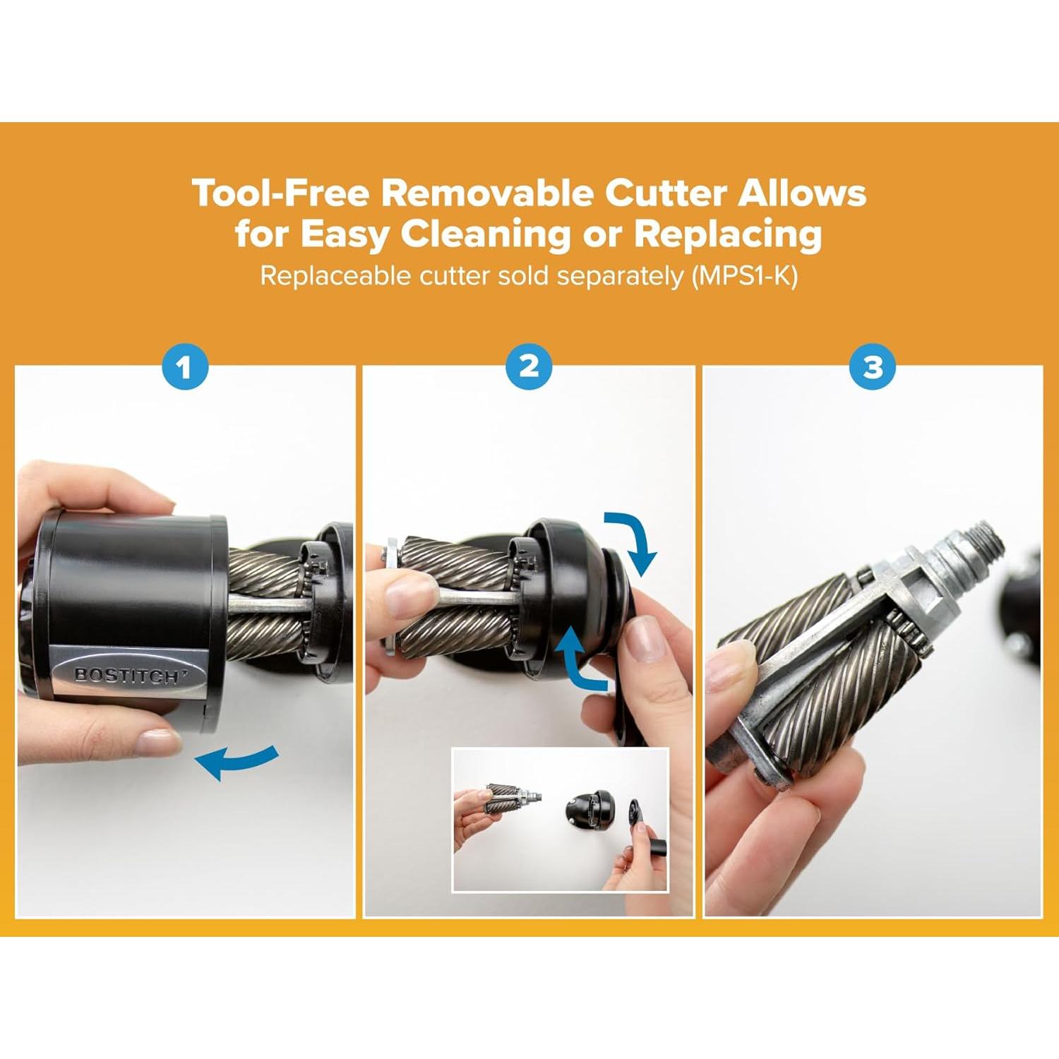 Afilador de Lápices Manual Bostitch MPS1-BLK Montaje en Pared